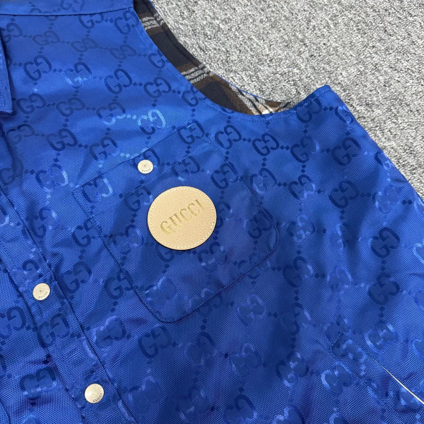 Gucci Gucci Monogram Leather Patch Vest 48 Size US M / EU 48-50 / 2 - 5 Thumbnail