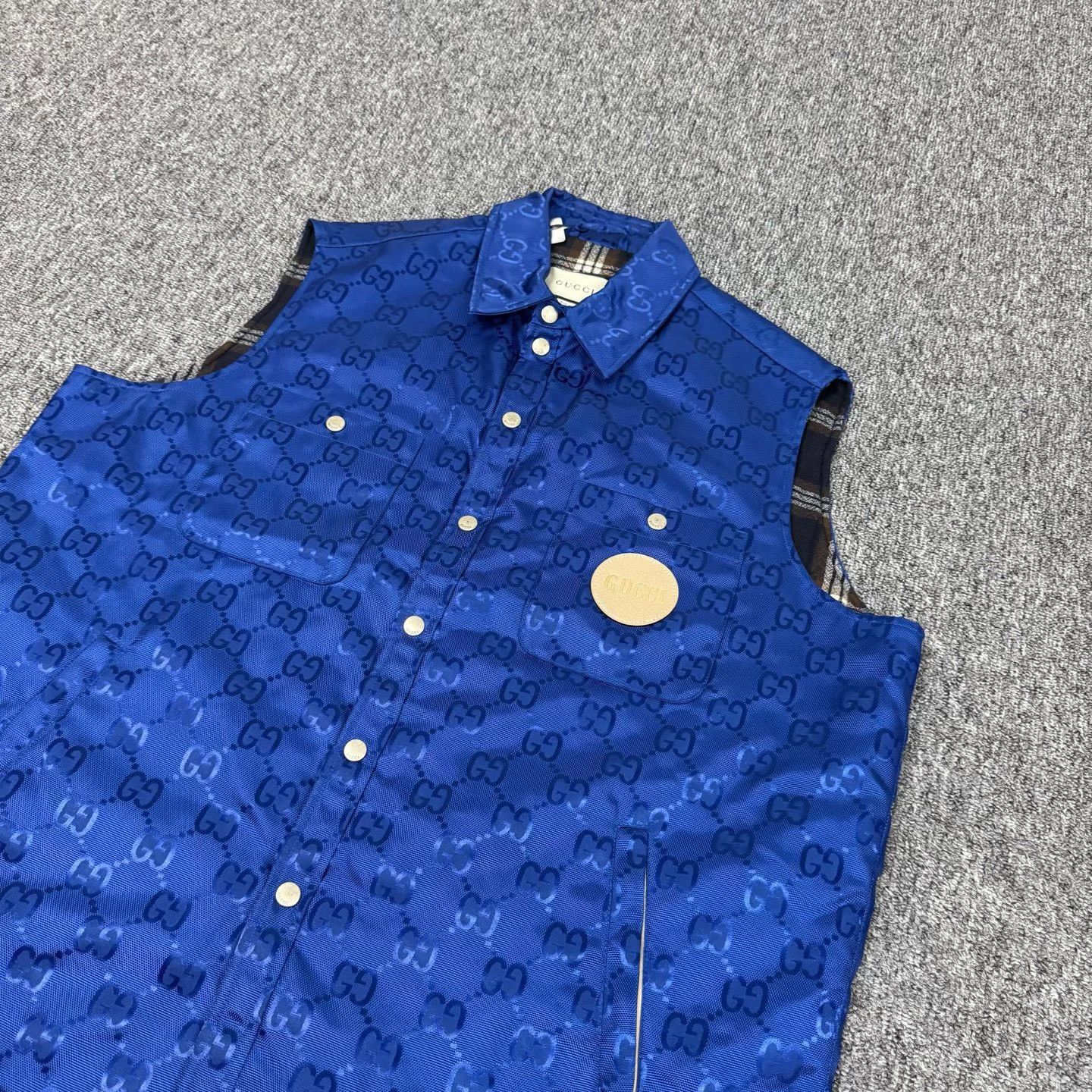 Gucci Gucci Monogram Leather Patch Vest 48 Size US M / EU 48-50 / 2 - 4 Thumbnail