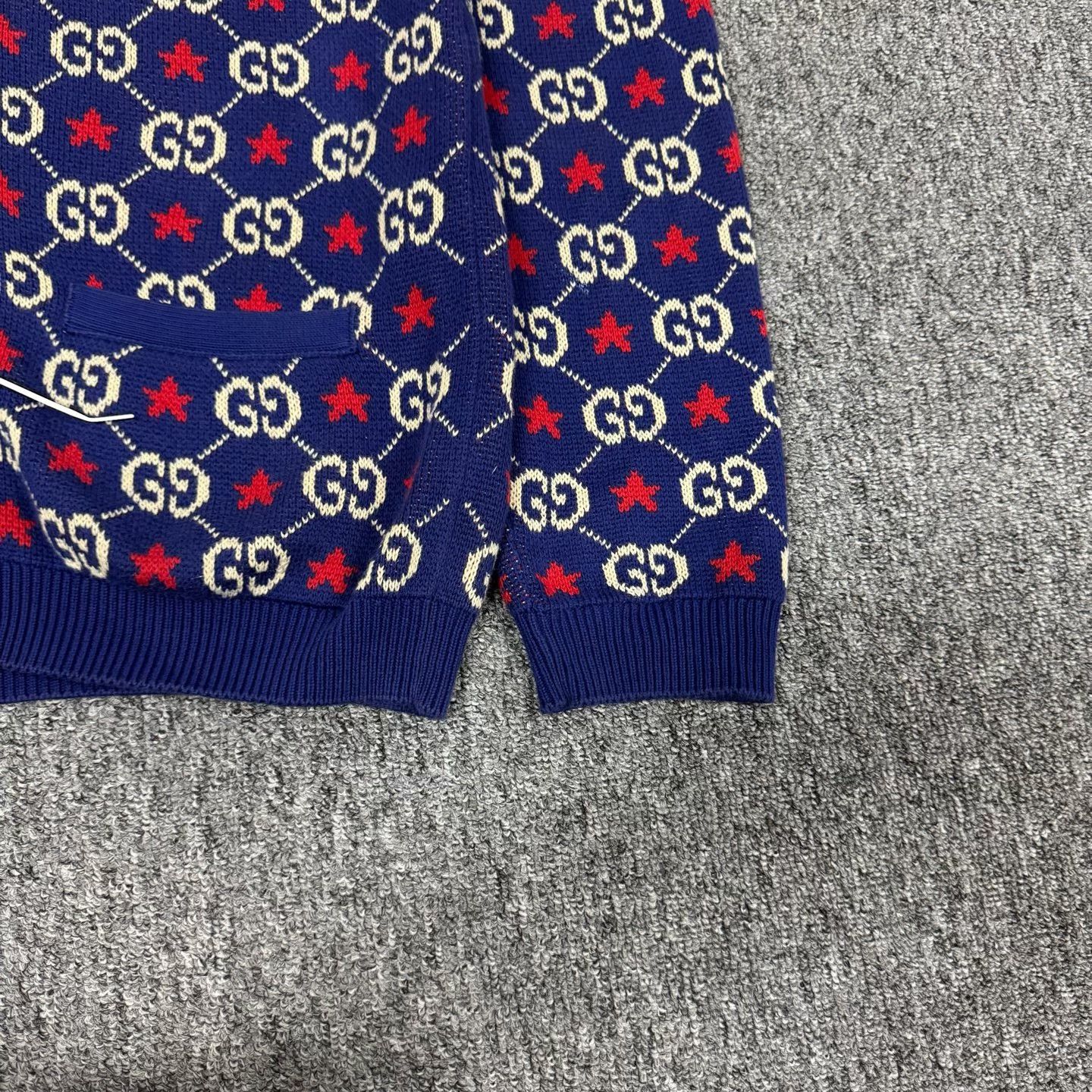 Gucci Gucci GG Star Monogram Knit Cardigan Size L Size US L / EU 52-54 / 3 - 4 Thumbnail