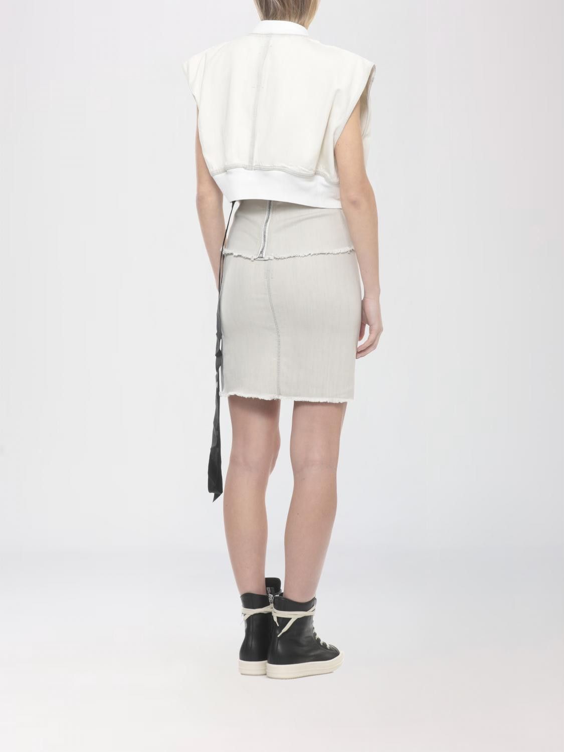 Rick Owens Drkshdw Rick Owens Drkshdw Jacket Woman Ivory Size S / US 4 / IT 40 - 3 Thumbnail
