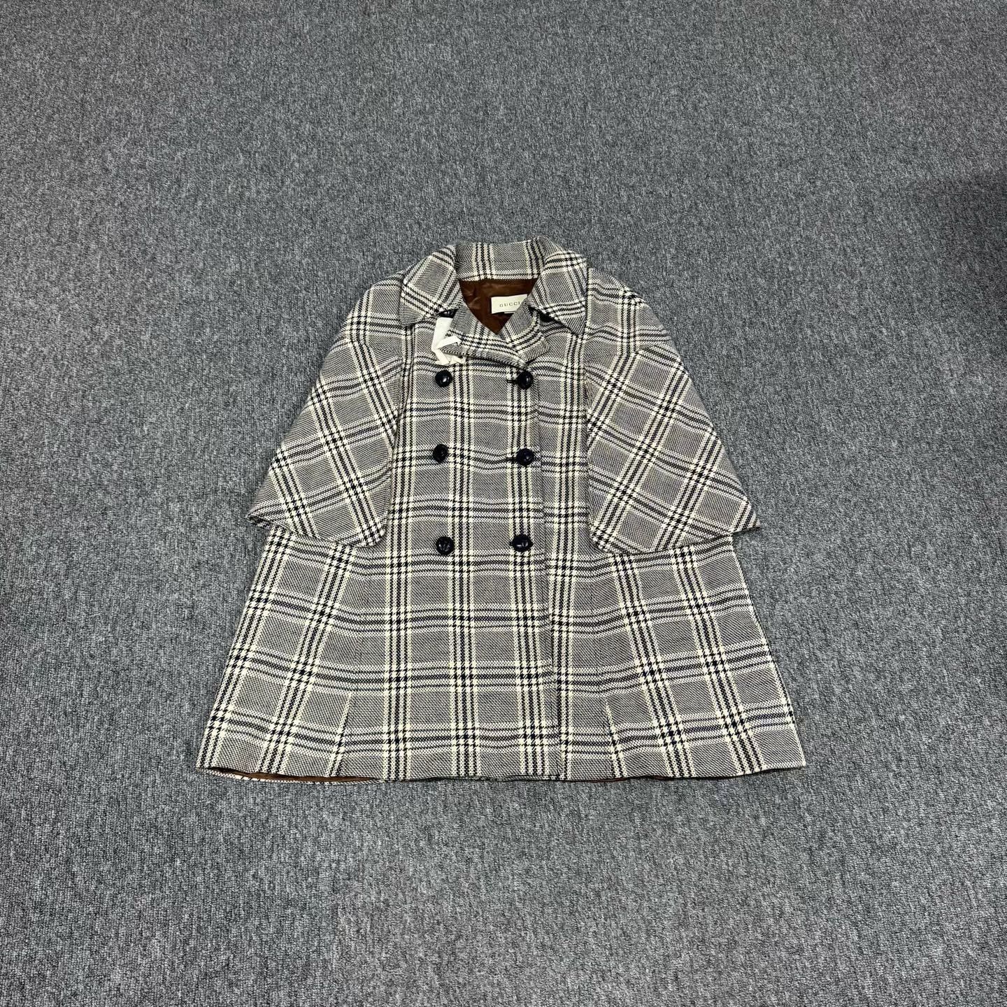 Gucci Gucci Houndstooth Double Breasted Coat Size 42 Size M / US 6-8 / IT 42-44 - 2 Thumbnail