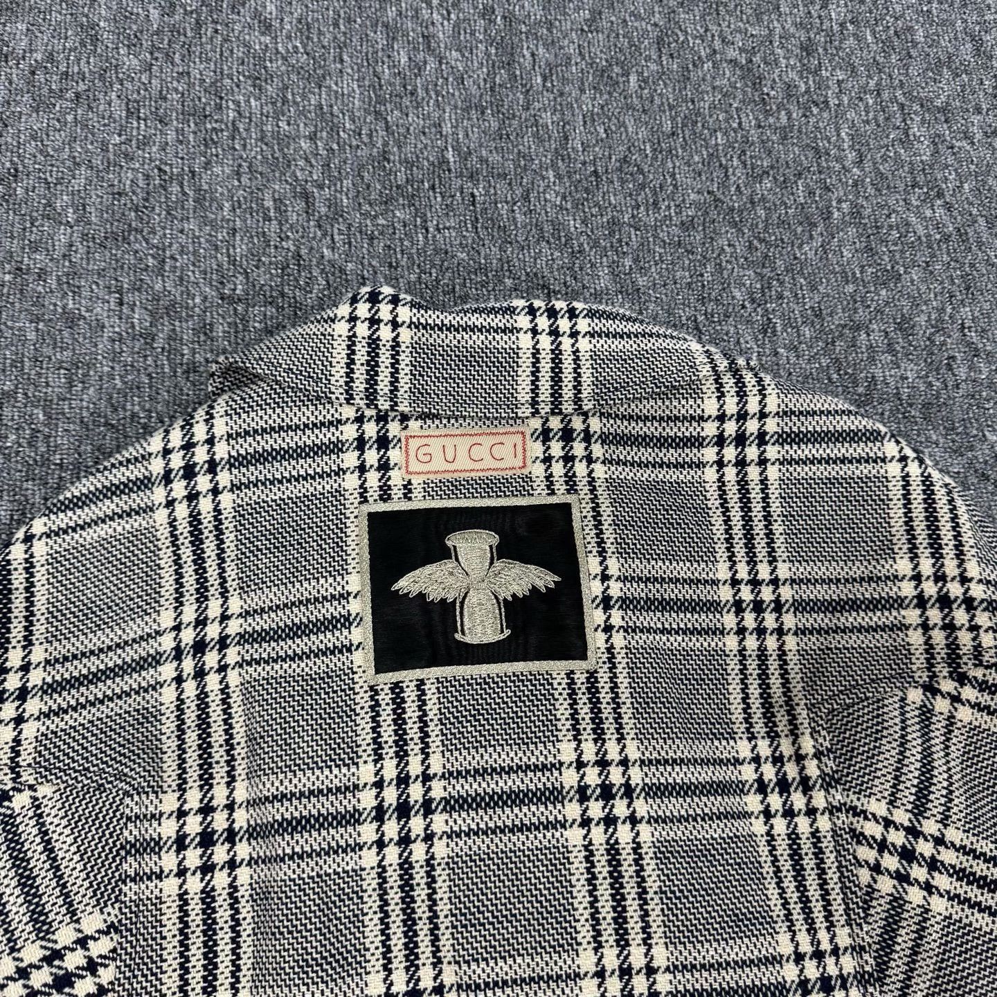 Gucci Gucci Houndstooth Double Breasted Coat Size 42 Size M / US 6-8 / IT 42-44 - 6 Thumbnail