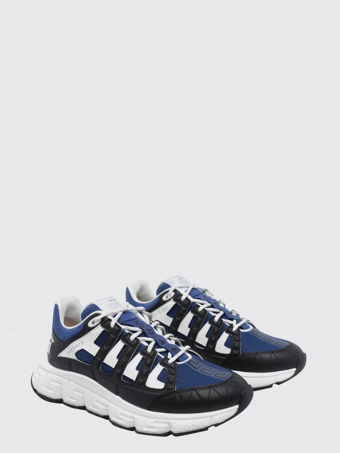 Versace Versace Sneakers Men Blue Size US 11 / EU 44 - 2 Thumbnail