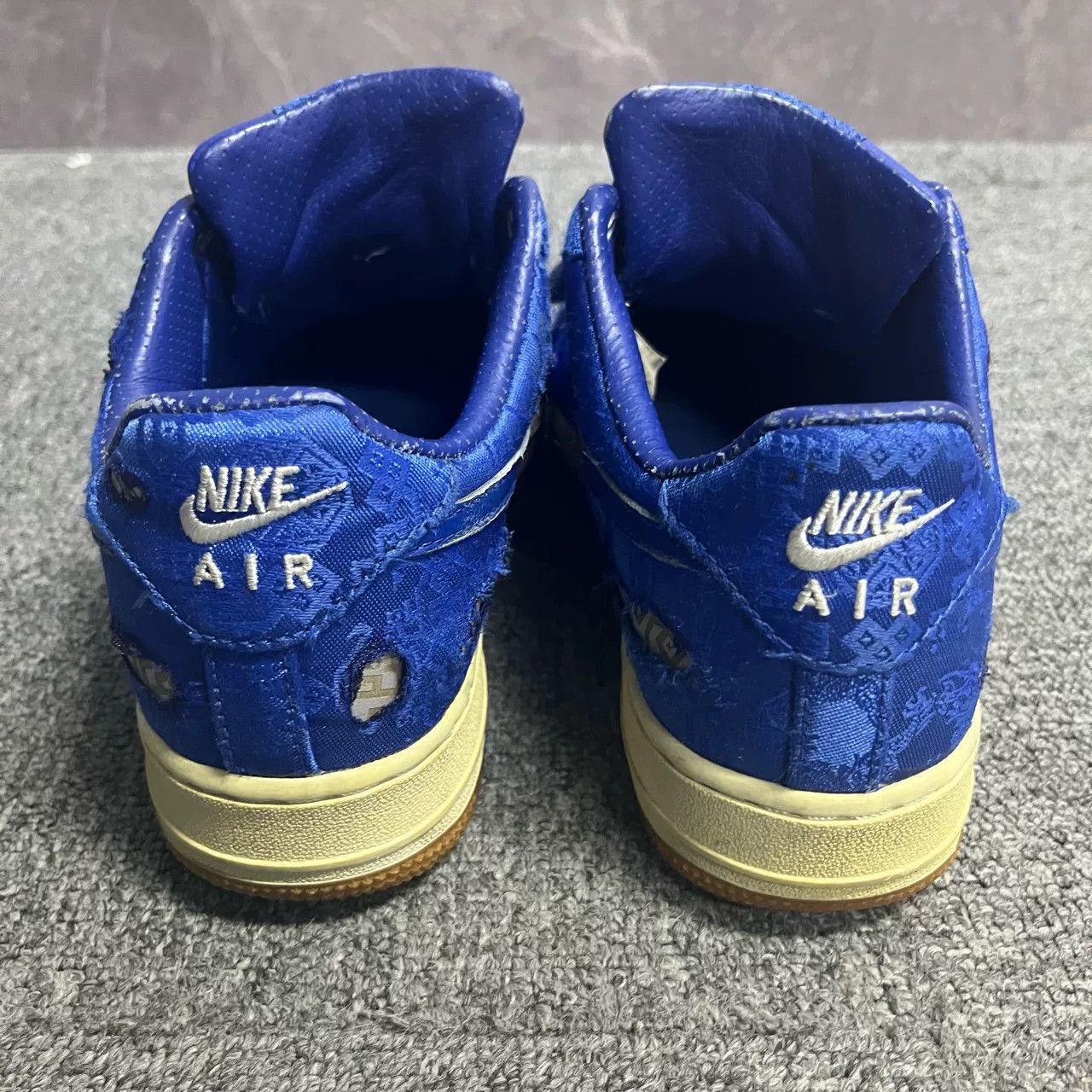 Nike Nike x CLOT Blue Silk Air Force 1 Sneakers US 6.5 Size US 6.5 / EU 39-40 - 4 Thumbnail