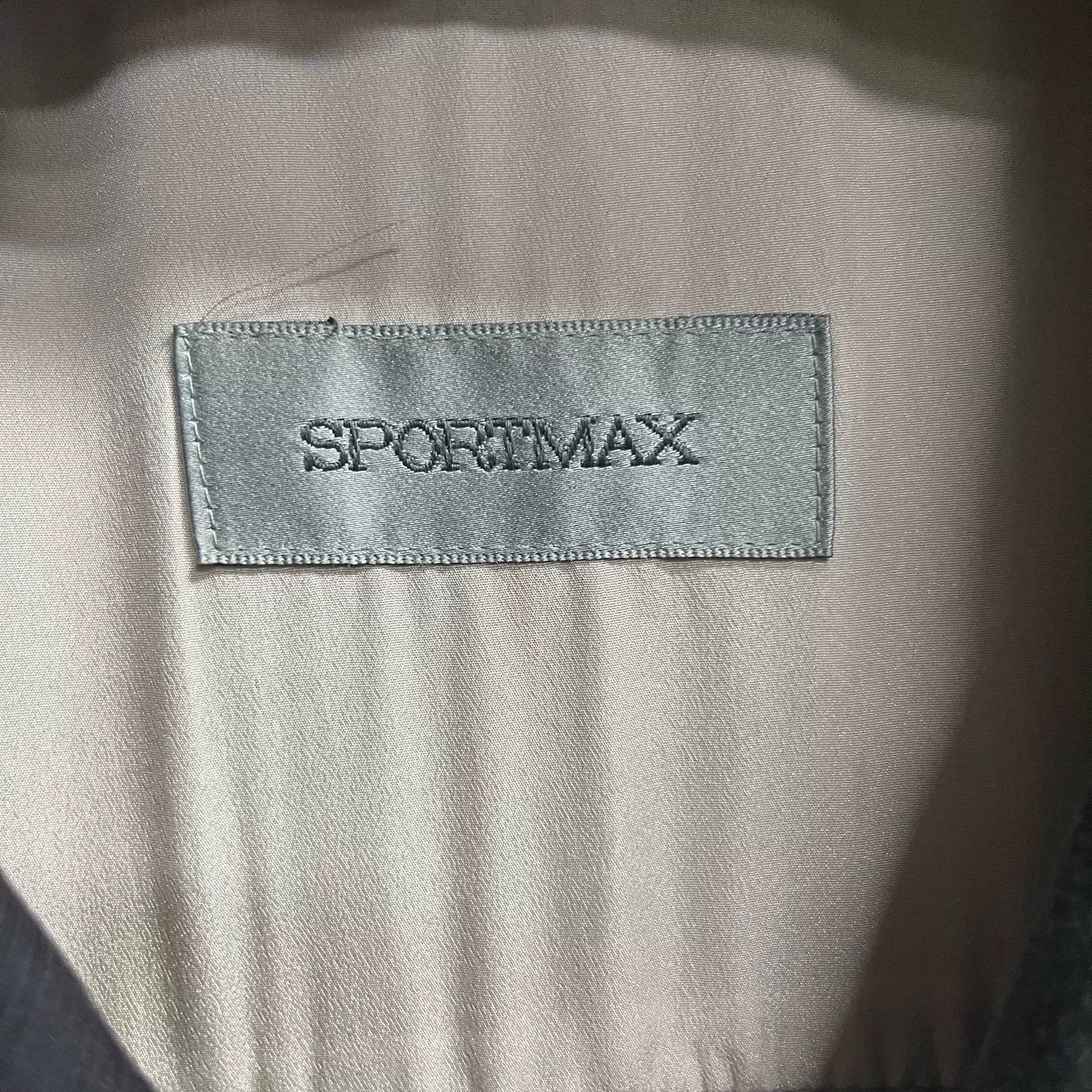 Sportmax Sportmax Gray Cotton Linen Double Breasted Jacket IT 40 Size S / US 4 / IT 40 - 3 Thumbnail