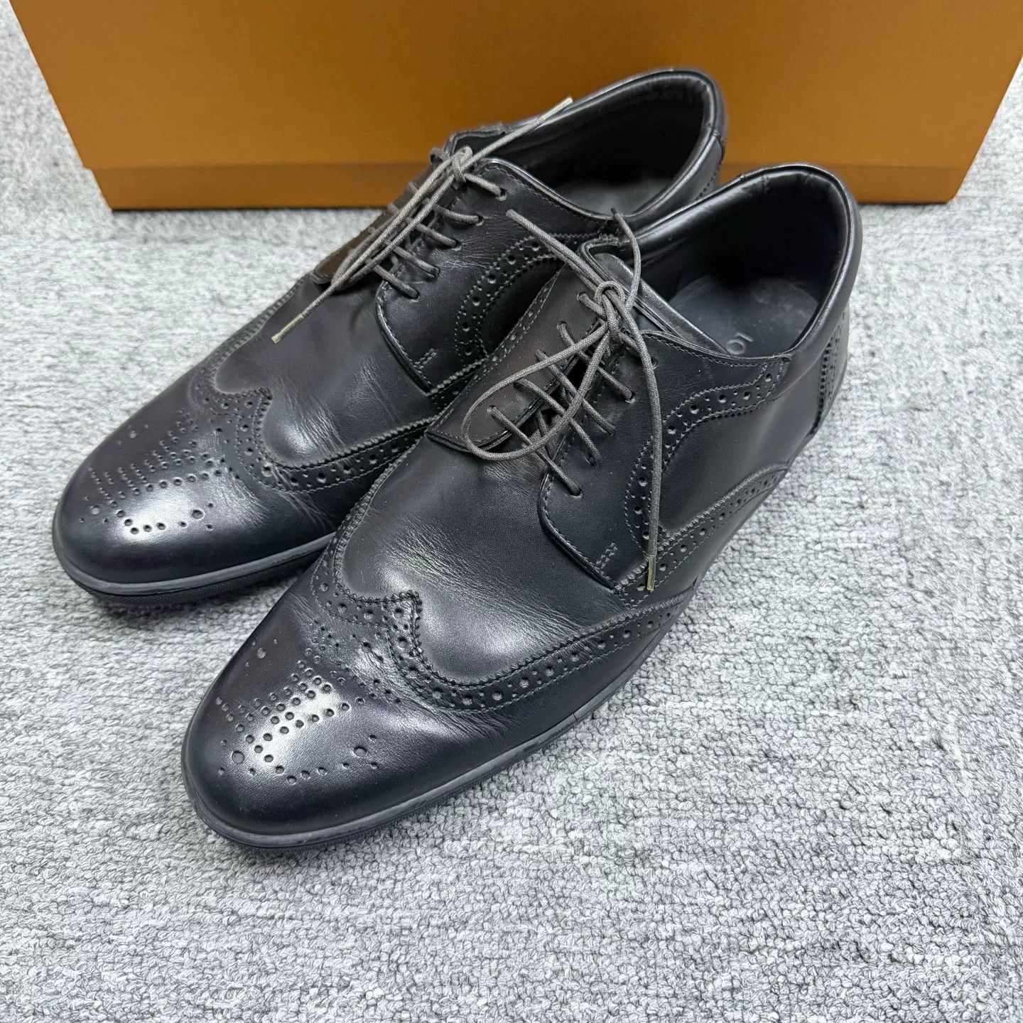 Louis Vuitton Louis Vuitton Leather Wingtip Brogue Shoes 6 Size US 7 / EU 40 - 3 Thumbnail
