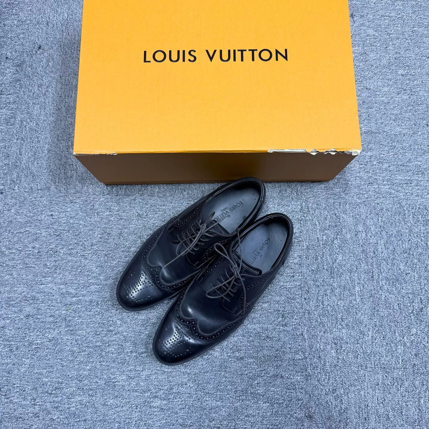 Louis Vuitton Louis Vuitton Leather Wingtip Brogue Shoes 6 Size US 7 / EU 40 - 2 Thumbnail