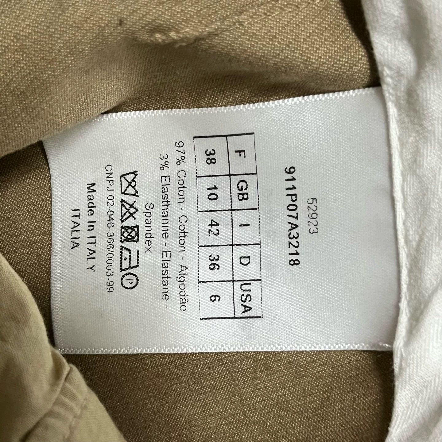 Dior Dior Khaki Straight Leg Cotton Pants Size 38 Size 27" / US 4 / IT 40 - 5 Thumbnail