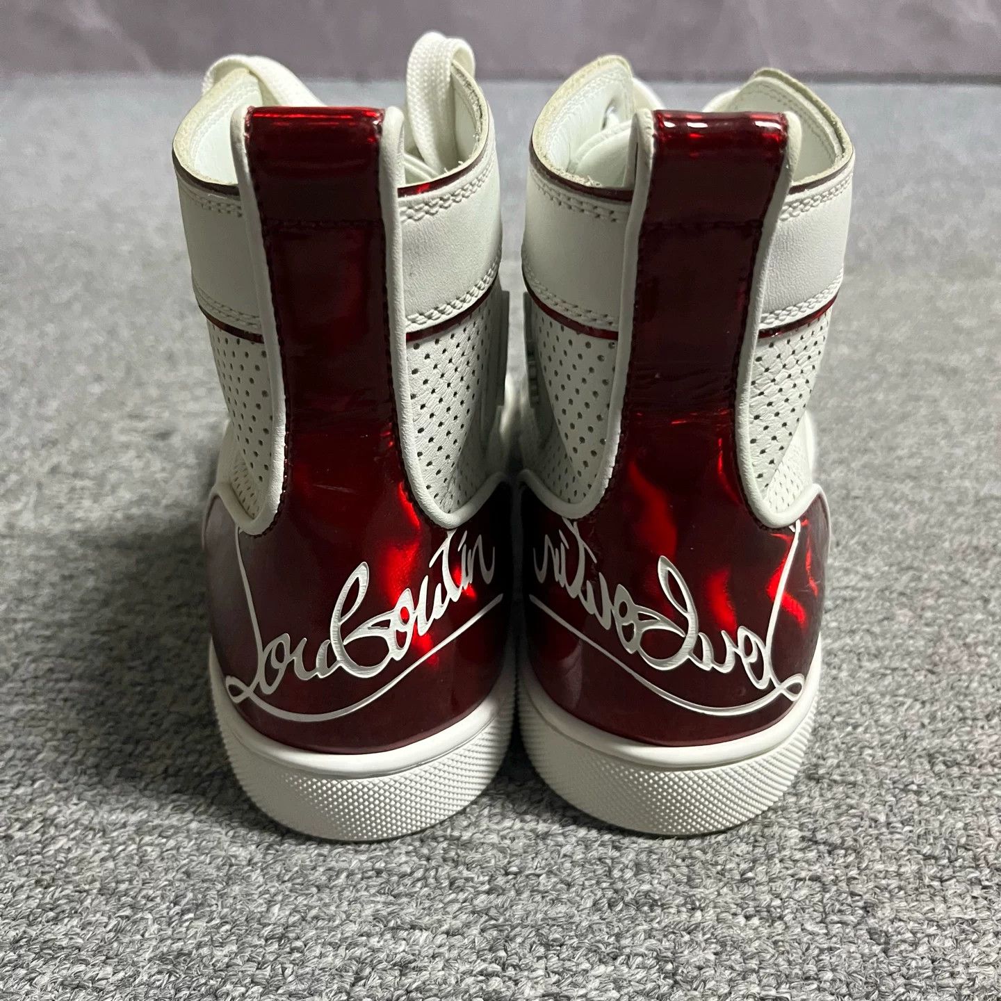 Christian Louboutin Christian Louboutin White Patent Hi-Top Sneakers 36 Size US 6 / IT 36 - 4 Thumbnail