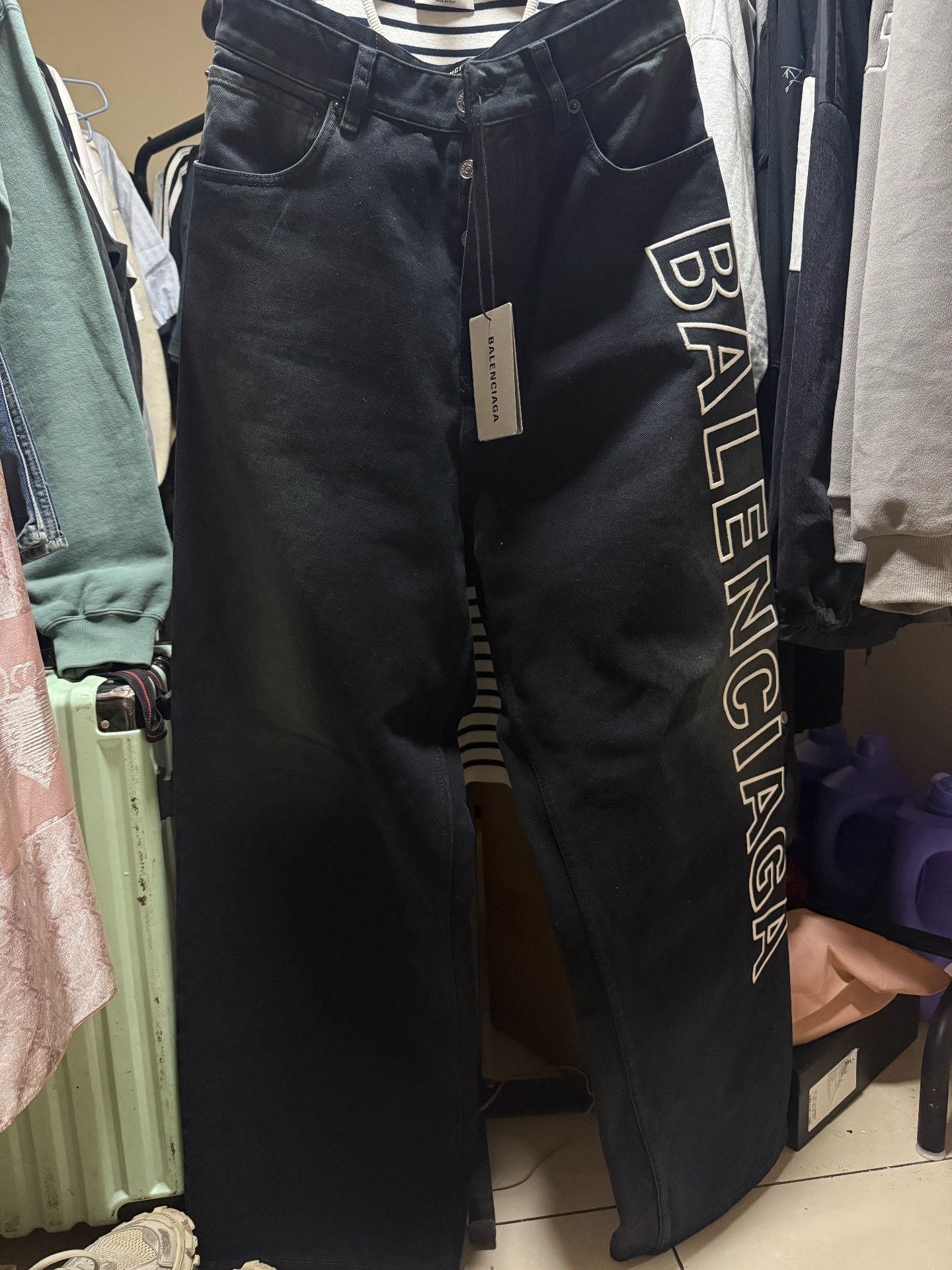 Balenciaga Balenciaga Side Logo Embroidered Jeans XS Size US 28 / EU 44 - 2 Thumbnail