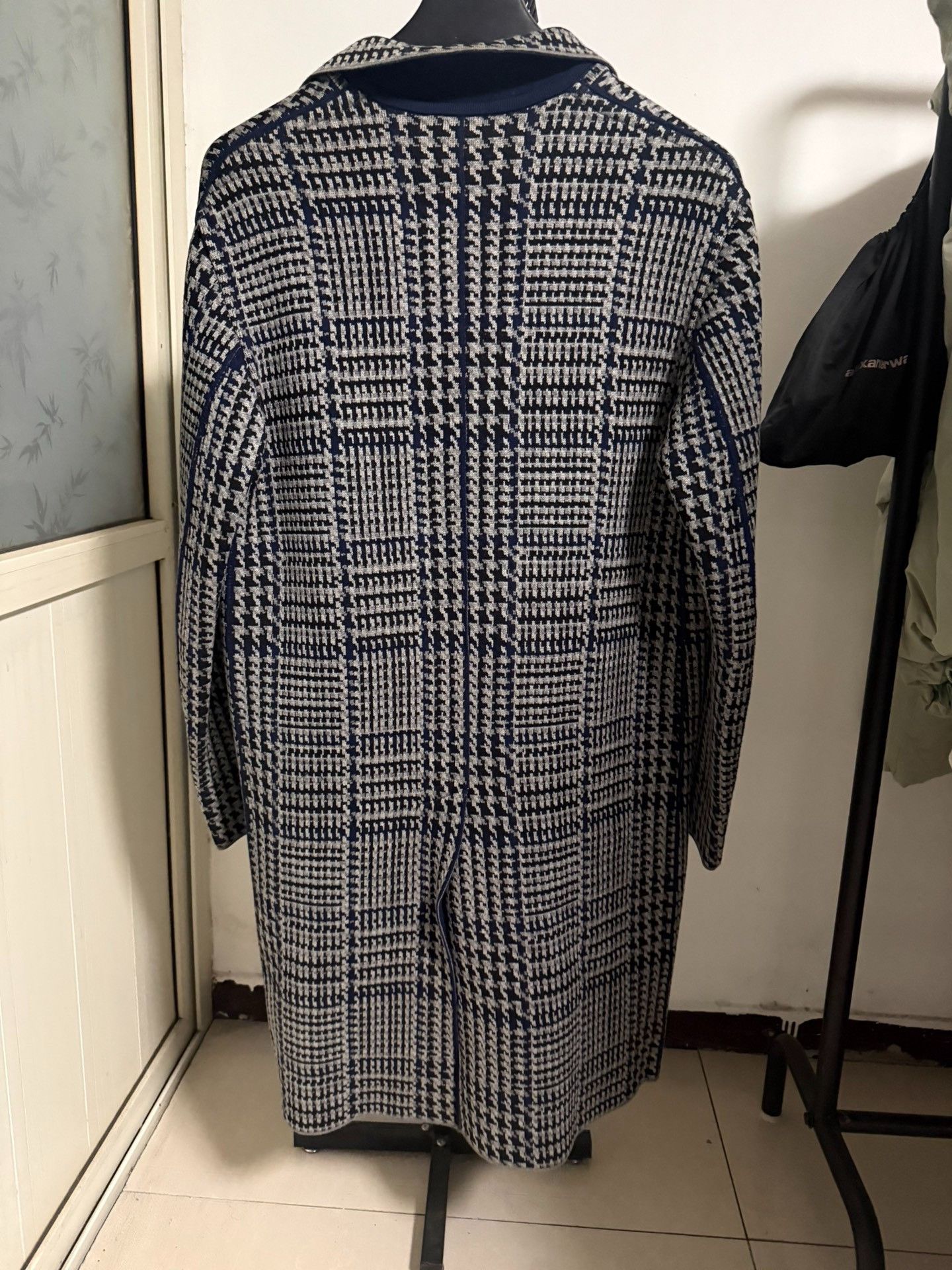 Dior Dior 15FW Houndstooth Virgin Wool Blend Coat S Size US S / EU 44-46 / 1 - 3 Thumbnail