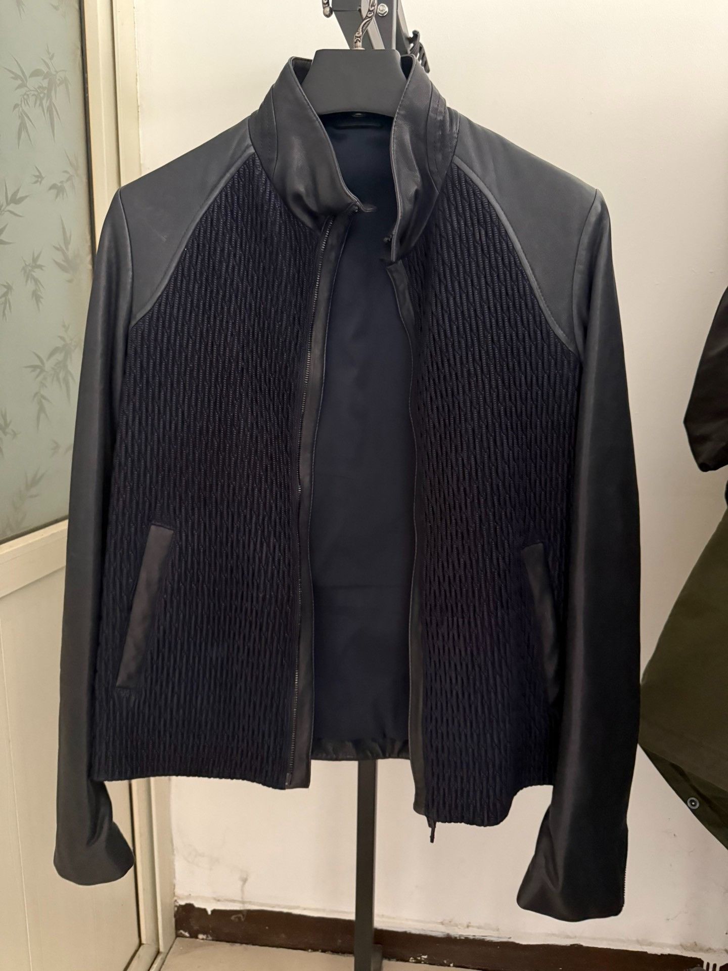 Giorgio Armani Giorgio Armani Lambskin Mixed Media Jacket Size 46 Size US S / EU 44-46 / 1 - 2 Thumbnail