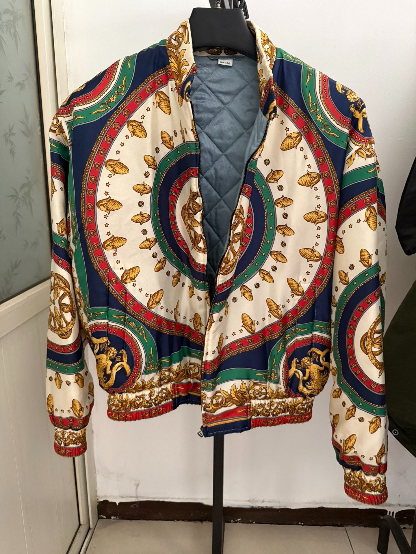Gucci Gucci Scarf Print Silk Bomber Jacket IT 46 Size US S / EU 44-46 / 1 - 2 Thumbnail