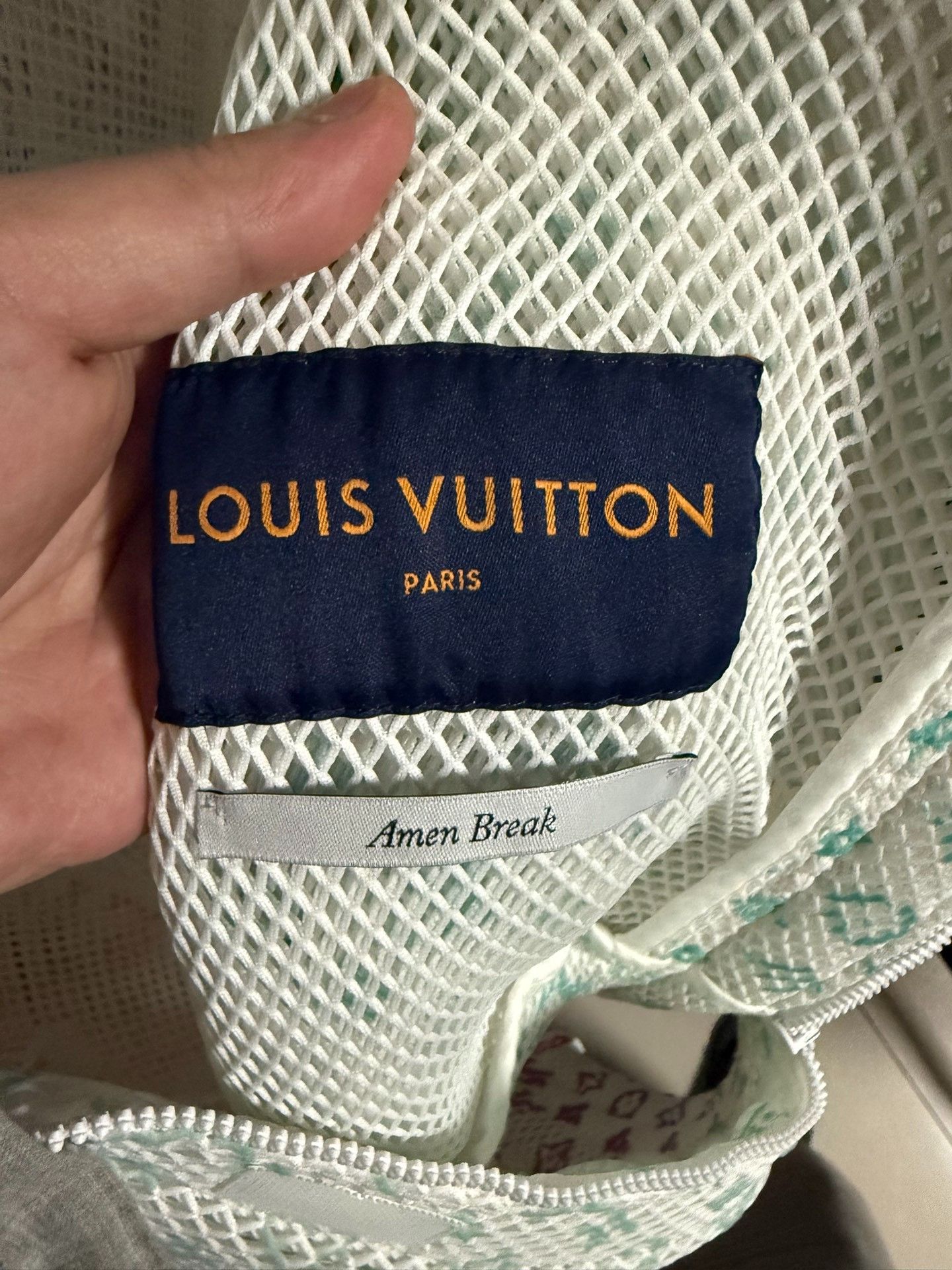Louis Vuitton Louis Vuitton Amen Break Mesh Zip Hoodie 50 Size US M / EU 48-50 / 2 - 4 Thumbnail