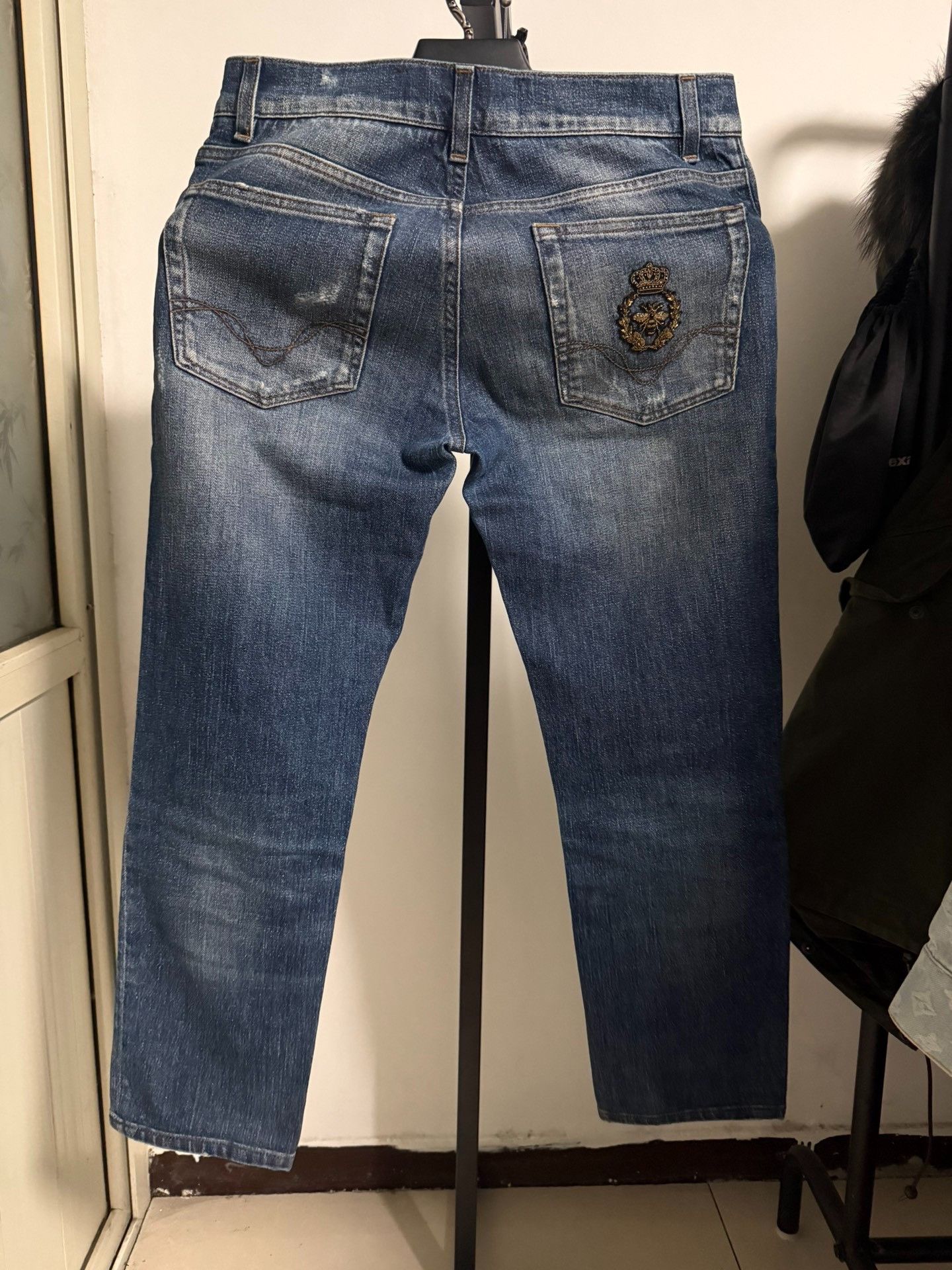 Dolce & Gabbana Dolce & Gabbana Distressed Crown Patch Jeans 44 Size US 28 / EU 44 - 3 Thumbnail