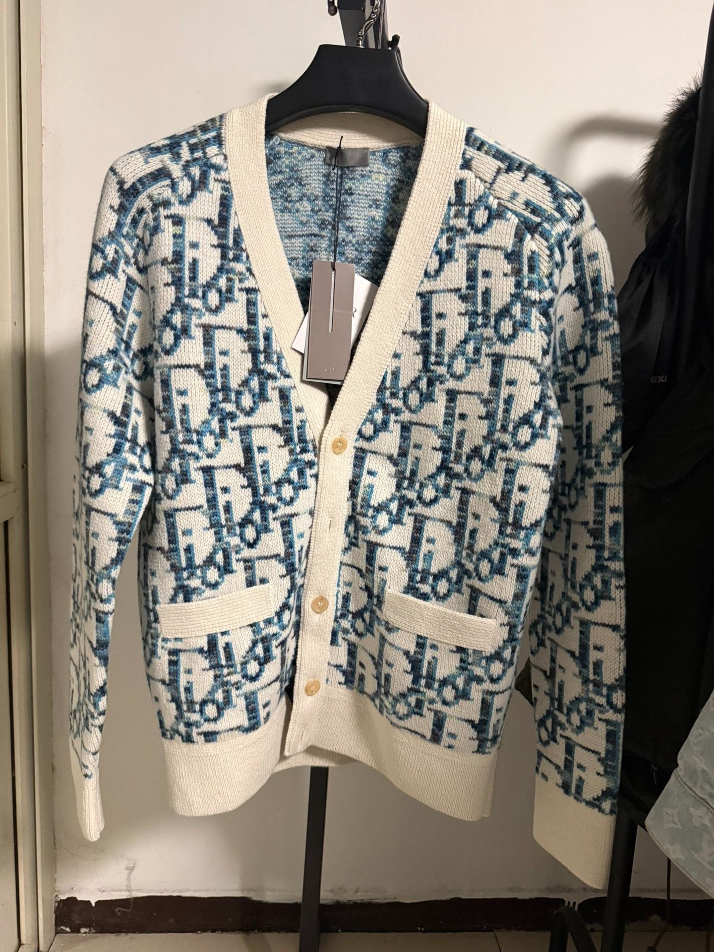 Dior Dior Oblique Monogram Wool Cardigan Size S Size US S / EU 44-46 / 1 - 2 Thumbnail