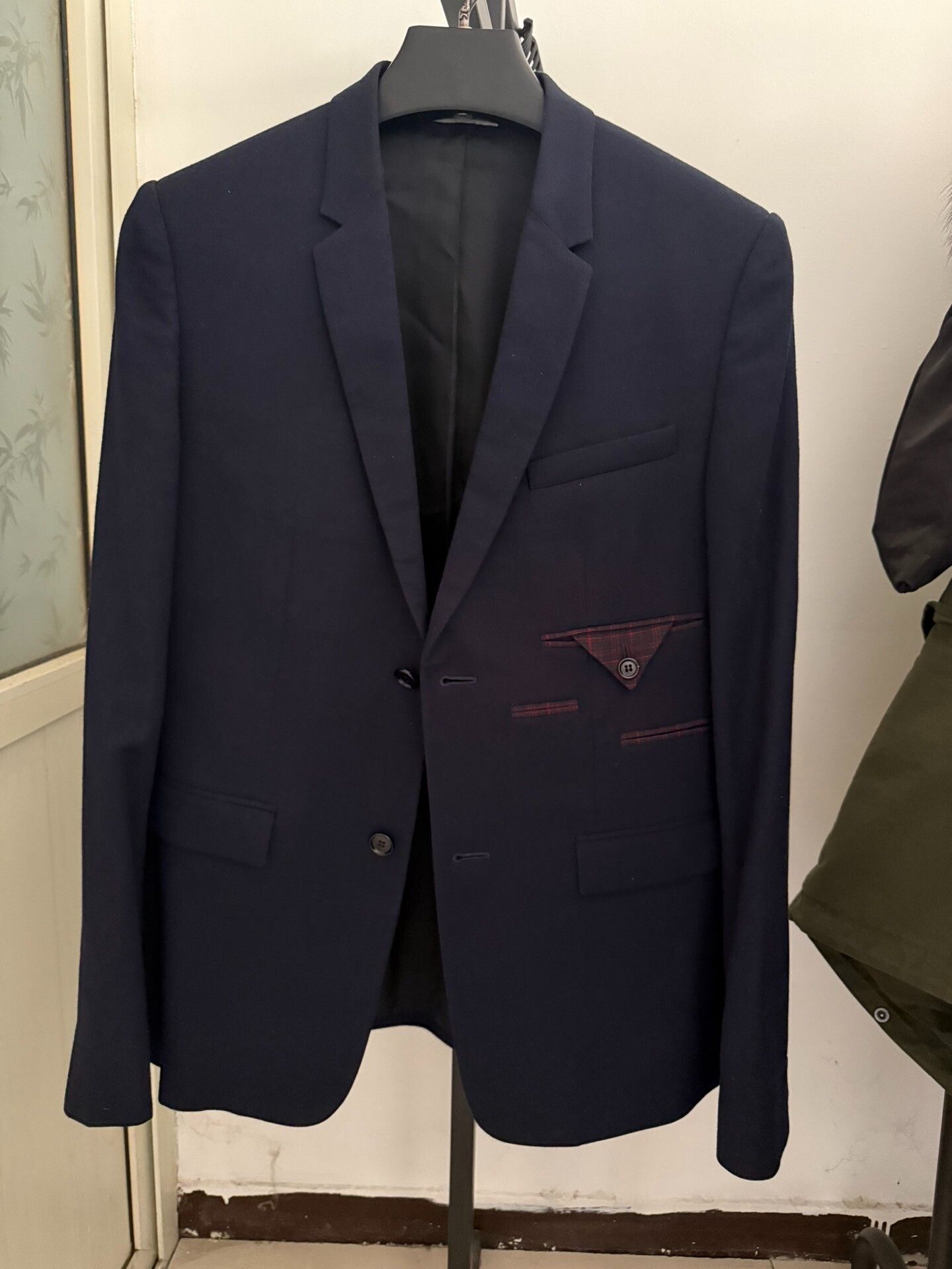 Dior Dior Wool Two-Piece Suit Navy Blue 36R Size 36R - 2 Thumbnail