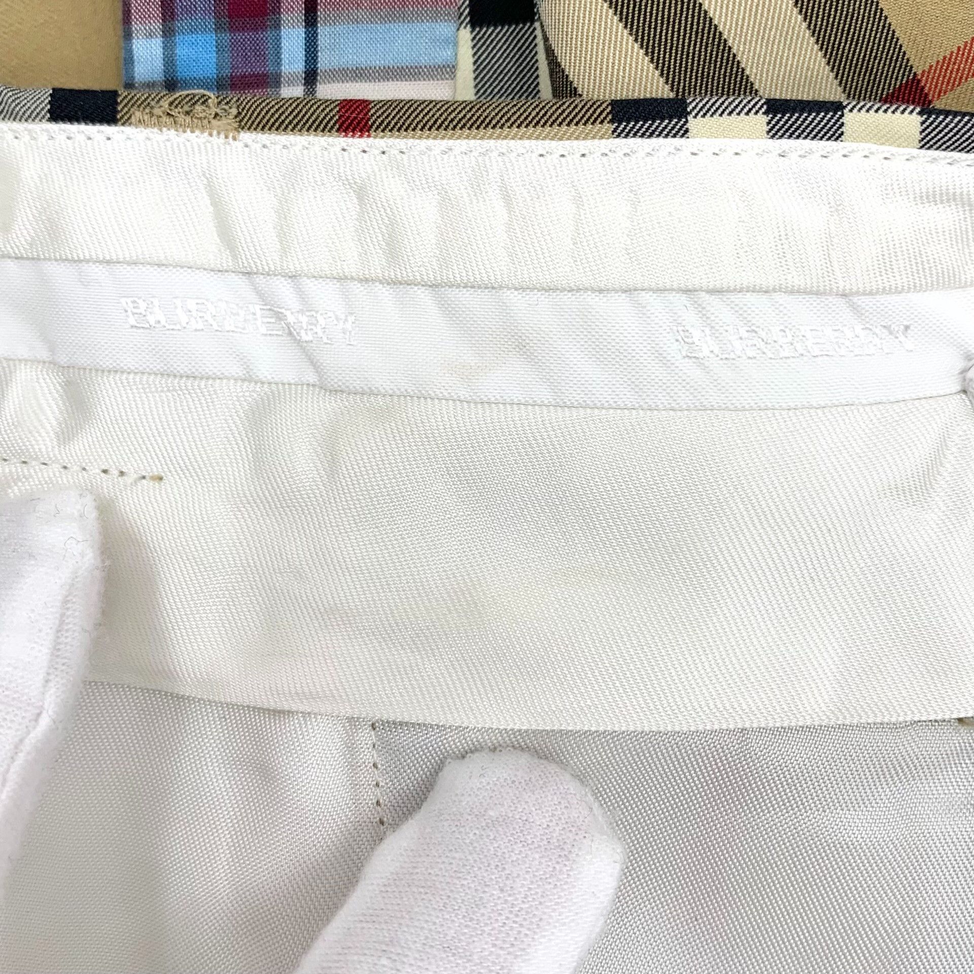 Burberry Burberry Classic Vintage Check Cotton Pants US 2 Size 26" / US 2 / IT 38 - 10 Thumbnail