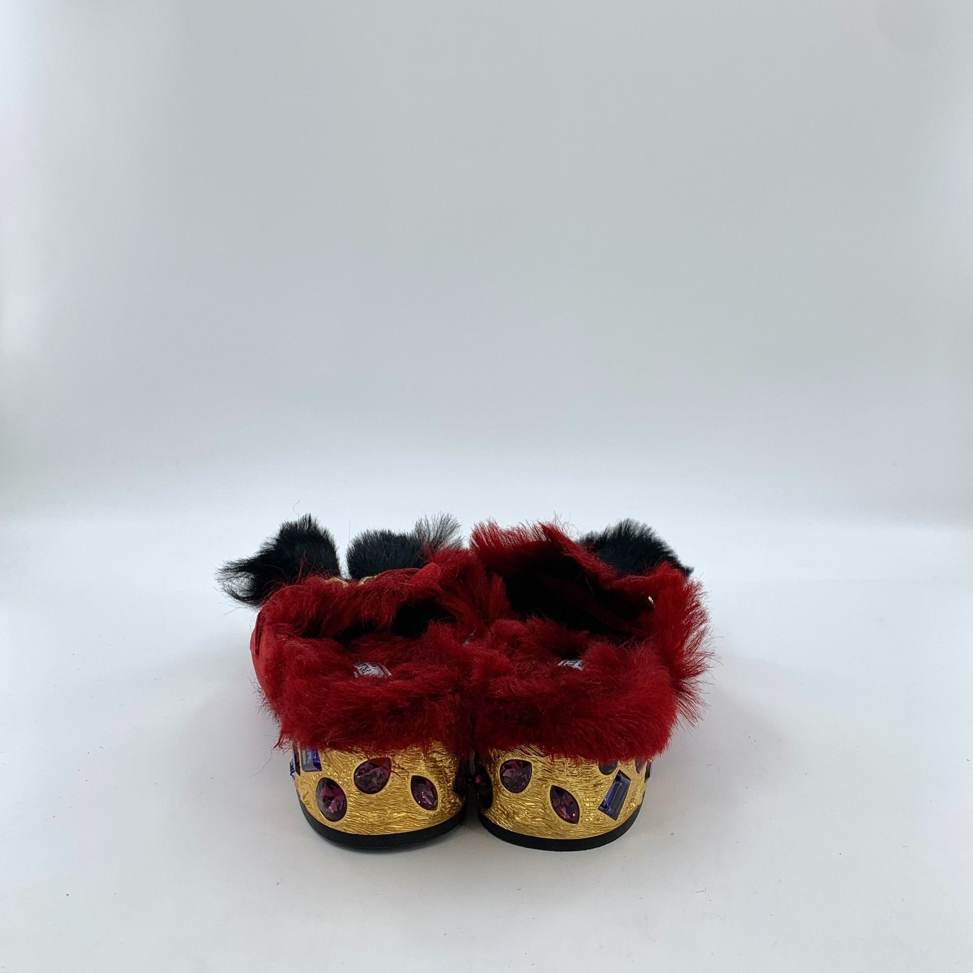 Prada Prada Fur Trim Crystal Embellished Mules 35 Size US 5 / IT 35 - 5 Thumbnail