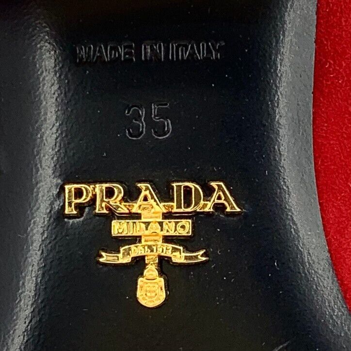 Prada Prada Fur Trim Crystal Embellished Mules 35 Size US 5 / IT 35 - 7 Thumbnail