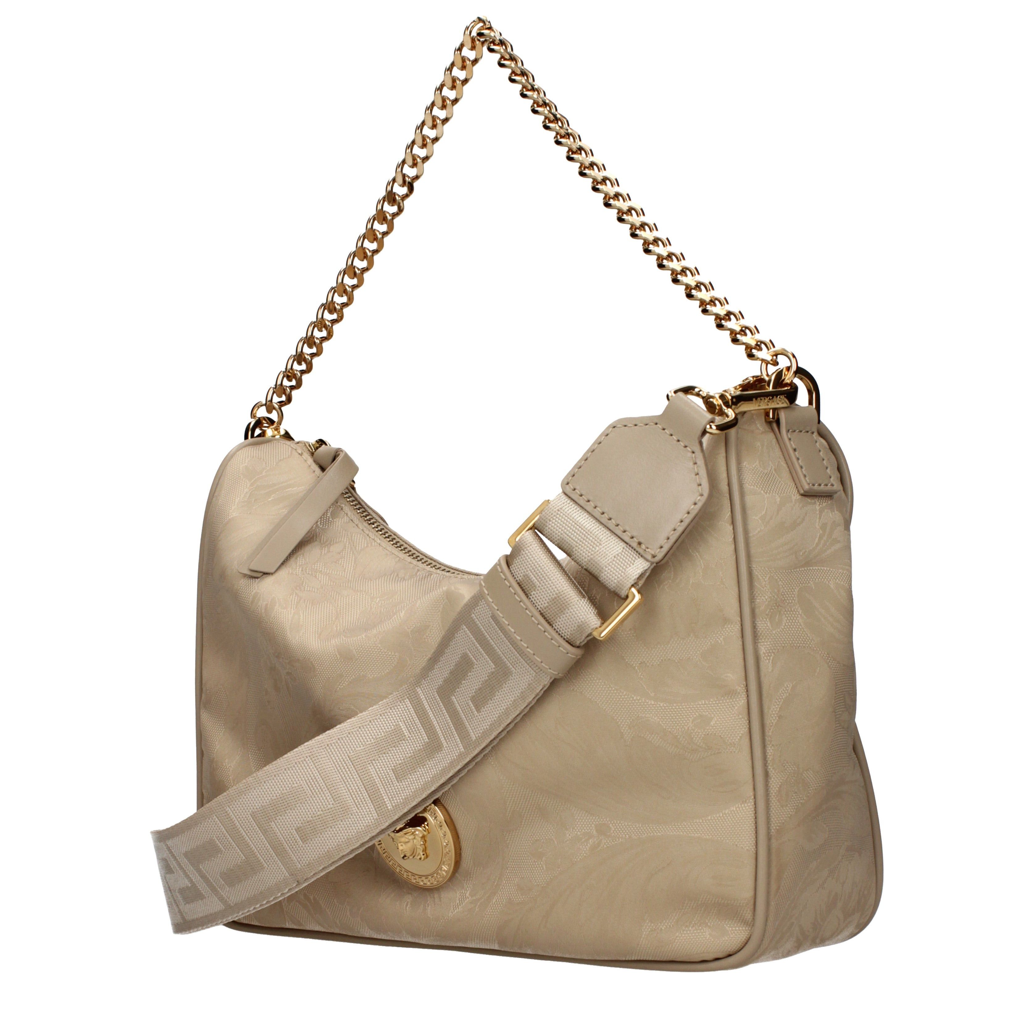 Versace Versace Handbags Women Fabric Beige/Sand Size ONE SIZE - 2 Thumbnail