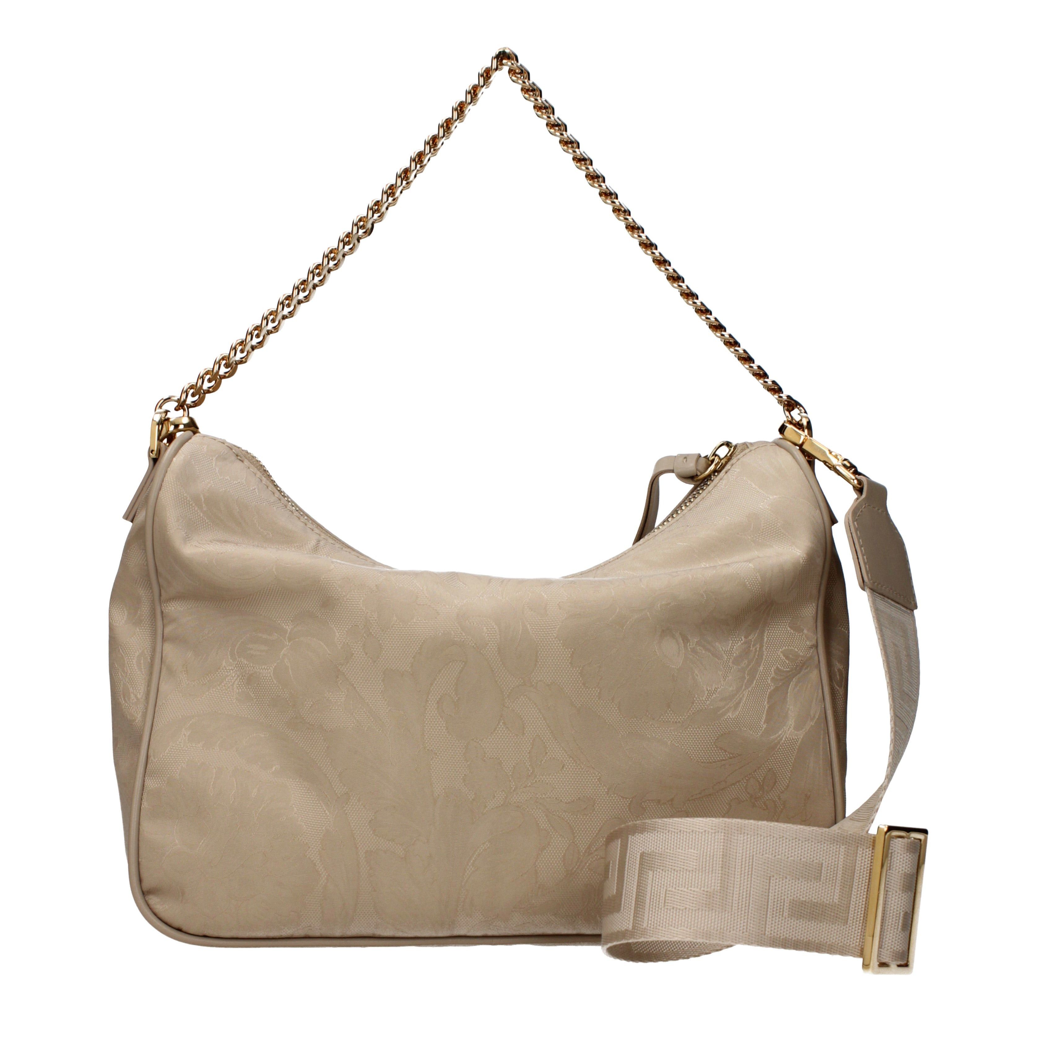 Versace Versace Handbags Women Fabric Beige/Sand Size ONE SIZE - 3 Thumbnail