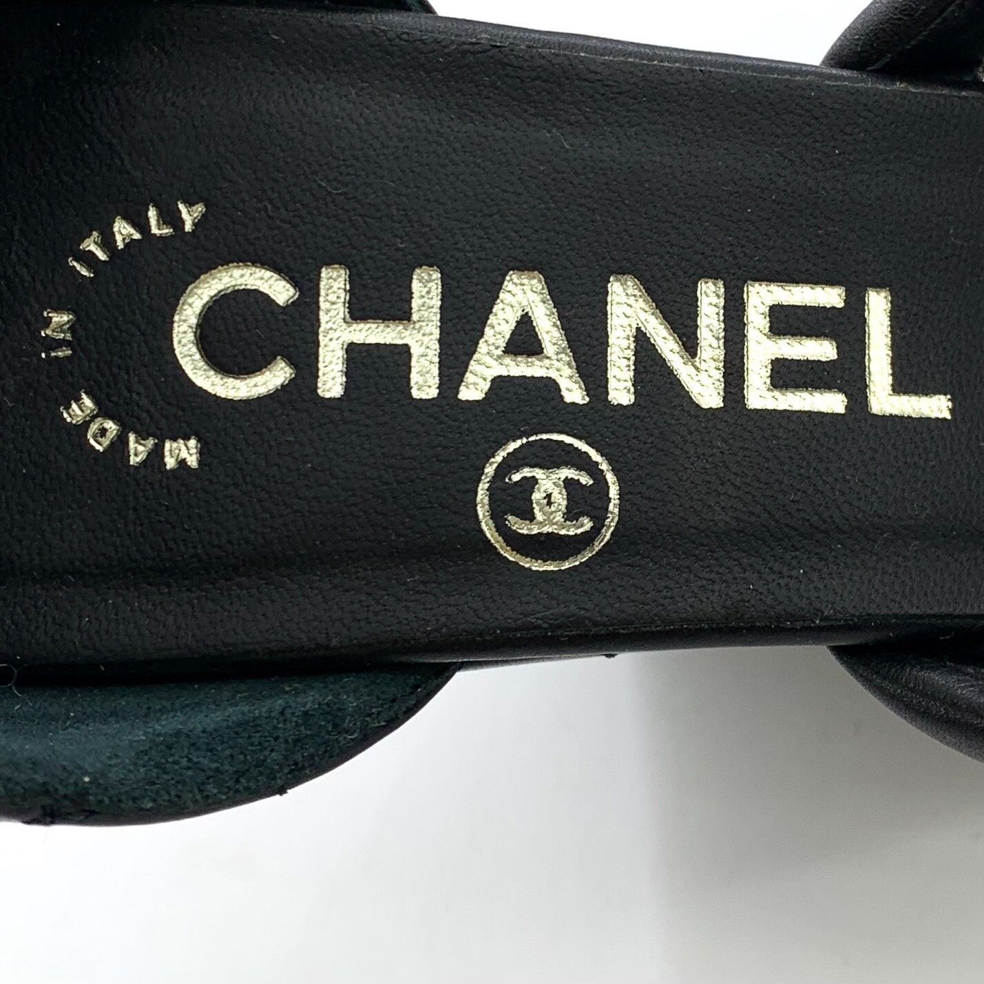 Chanel Chanel Quilted Leather Logo Wedge Heels 36 Size US 5 / IT 35 - 9 Thumbnail