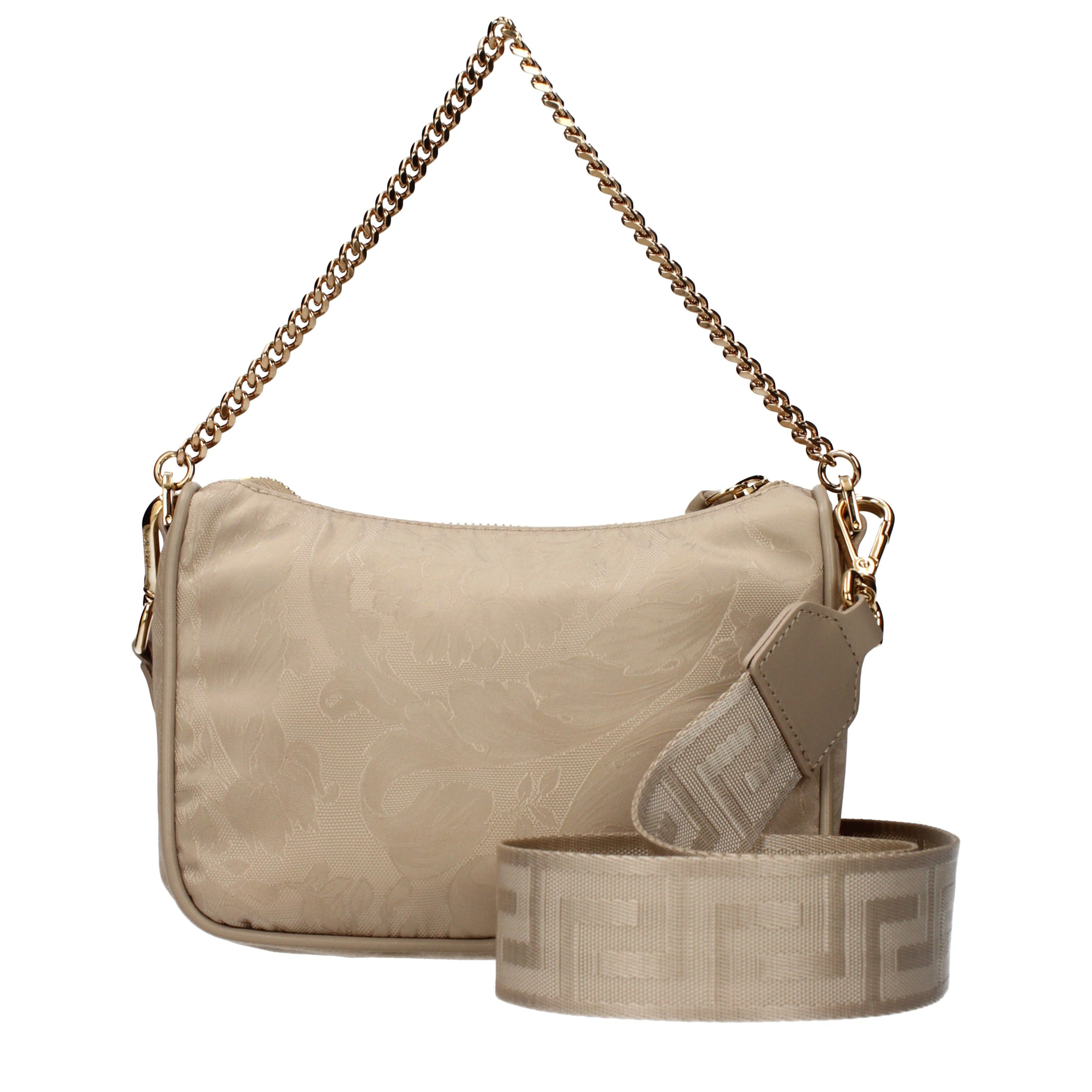 Versace Versace Handbags Women Fabric Beige/Sand Size ONE SIZE - 3 Thumbnail