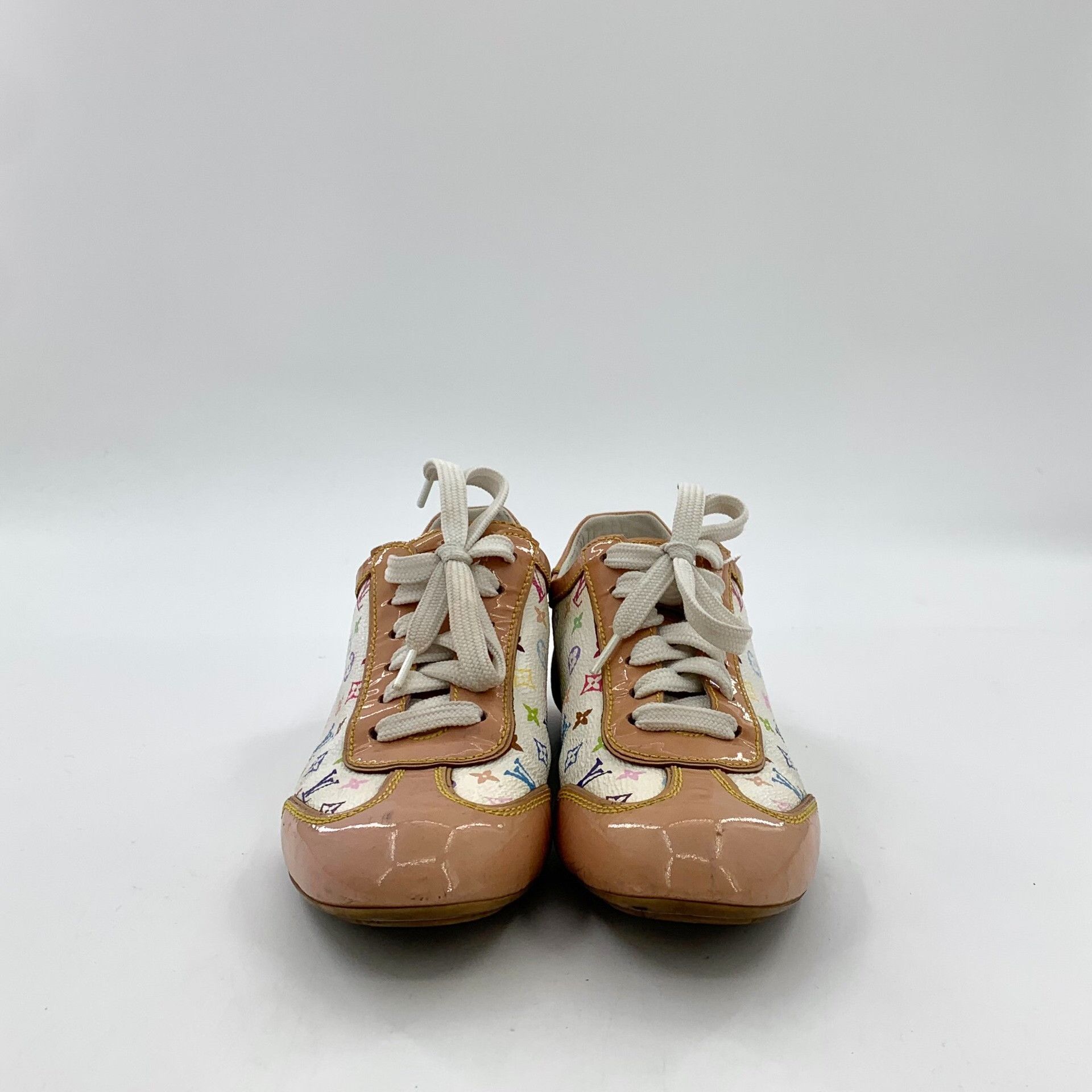Louis Vuitton Louis Vuitton Multicolor Monogram Sneakers 34.5 Size US 4.5 / IT 34.5 - 4 Thumbnail