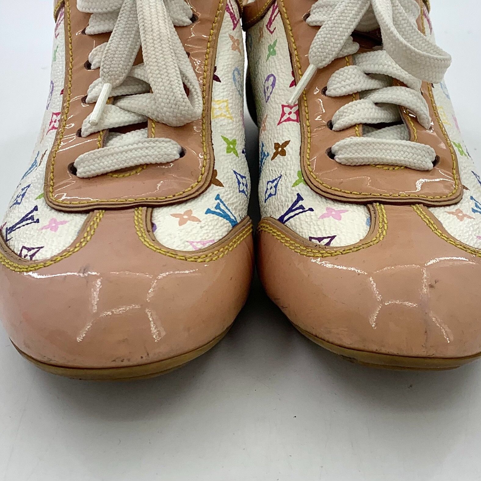 Louis Vuitton Louis Vuitton Multicolor Monogram Sneakers 34.5 Size US 4.5 / IT 34.5 - 10 Thumbnail
