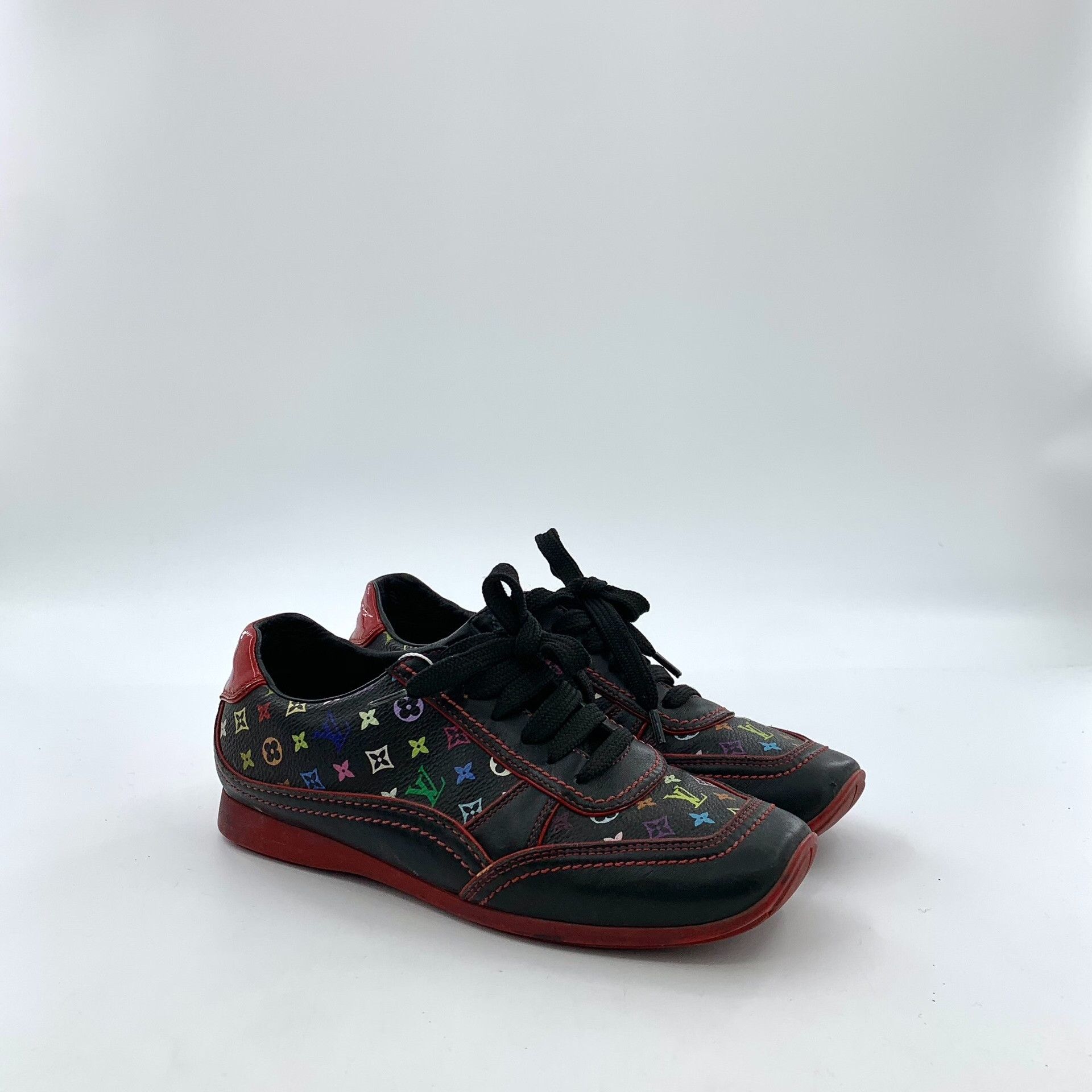 Louis Vuitton Louis Vuitton Multicolor Monogram Low-Top Sneakers 34.5 Size US 4.5 / IT 34.5 - 3 Thumbnail