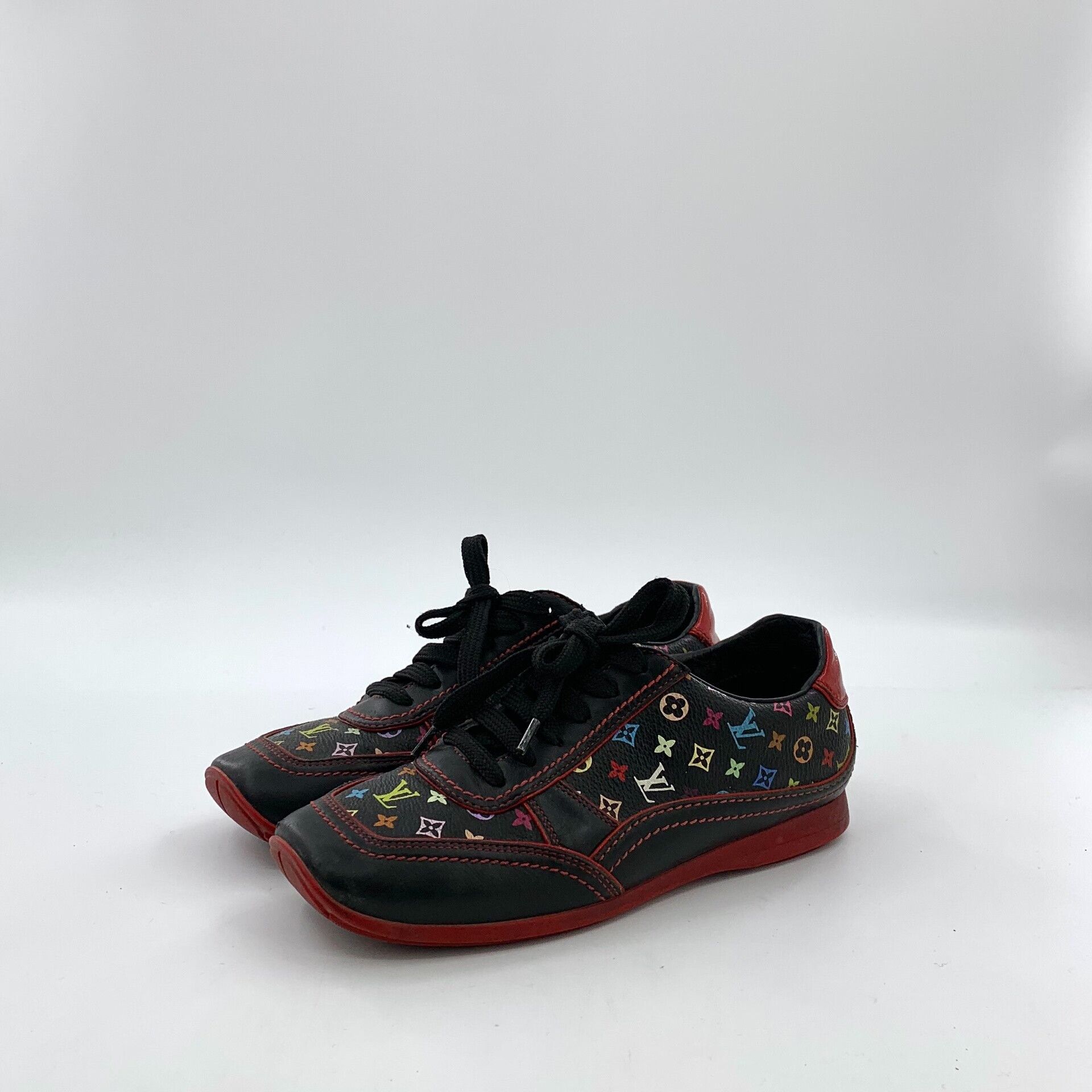 Louis Vuitton Louis Vuitton Multicolor Monogram Low-Top Sneakers 34.5 Size US 4.5 / IT 34.5 - 2 Thumbnail