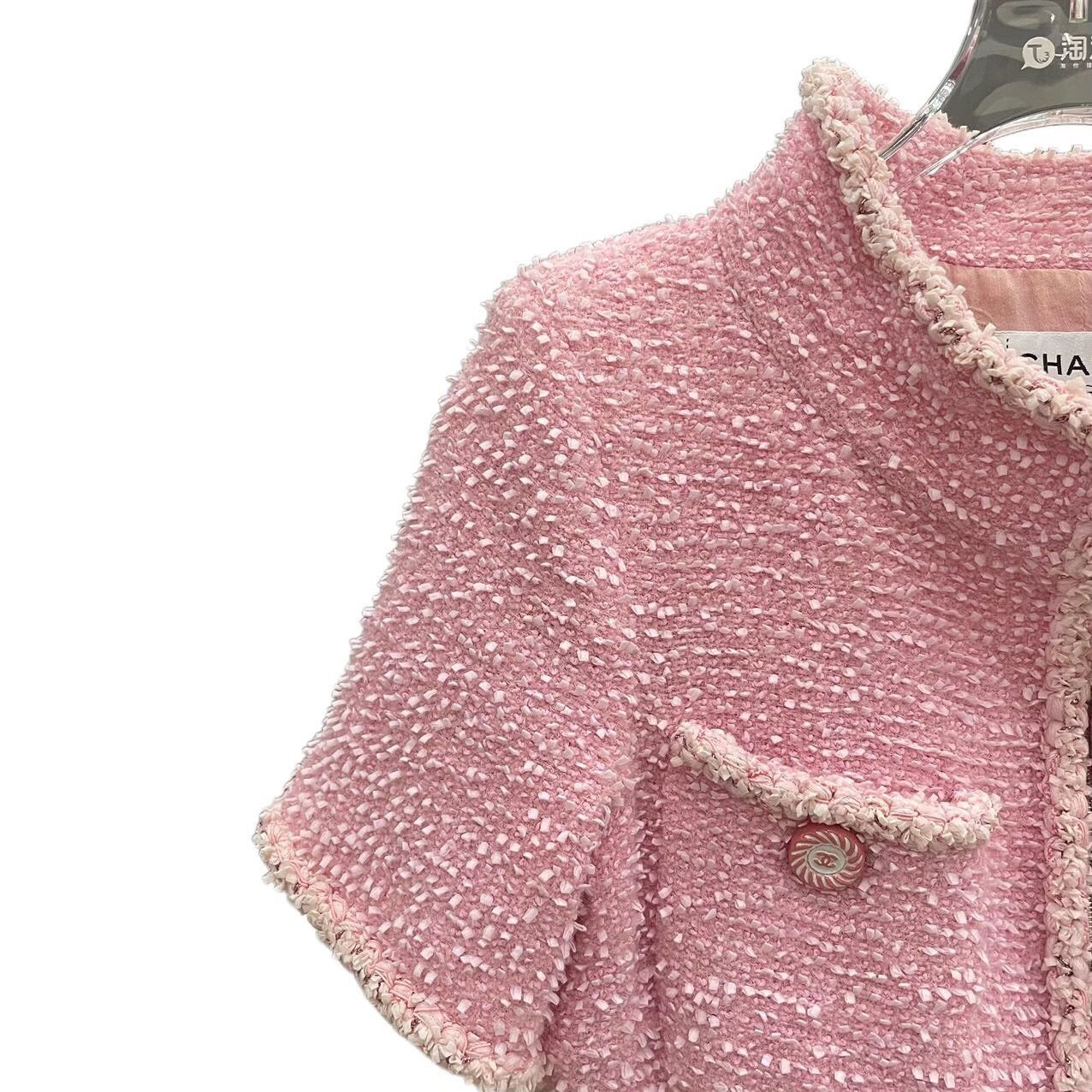 Chanel Chanel Pink Multi-Pocket Tweed Zip Mini Dress Size 38 Size S / US 4 / IT 40 - 4 Thumbnail