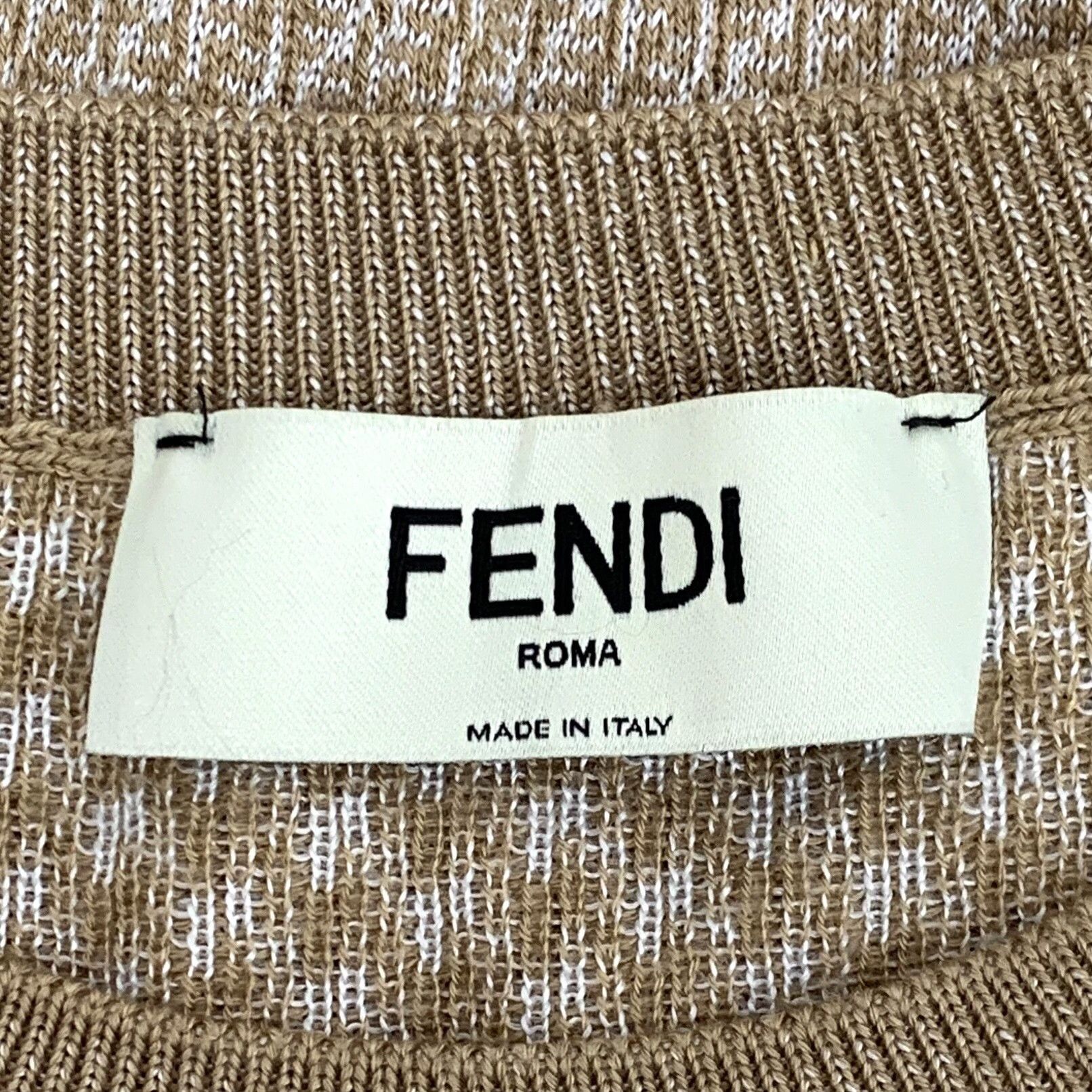 Fendi Fendi FF Logo Intarsia Knit Top IT 40 Size S / US 4 / IT 40 - 7 Thumbnail