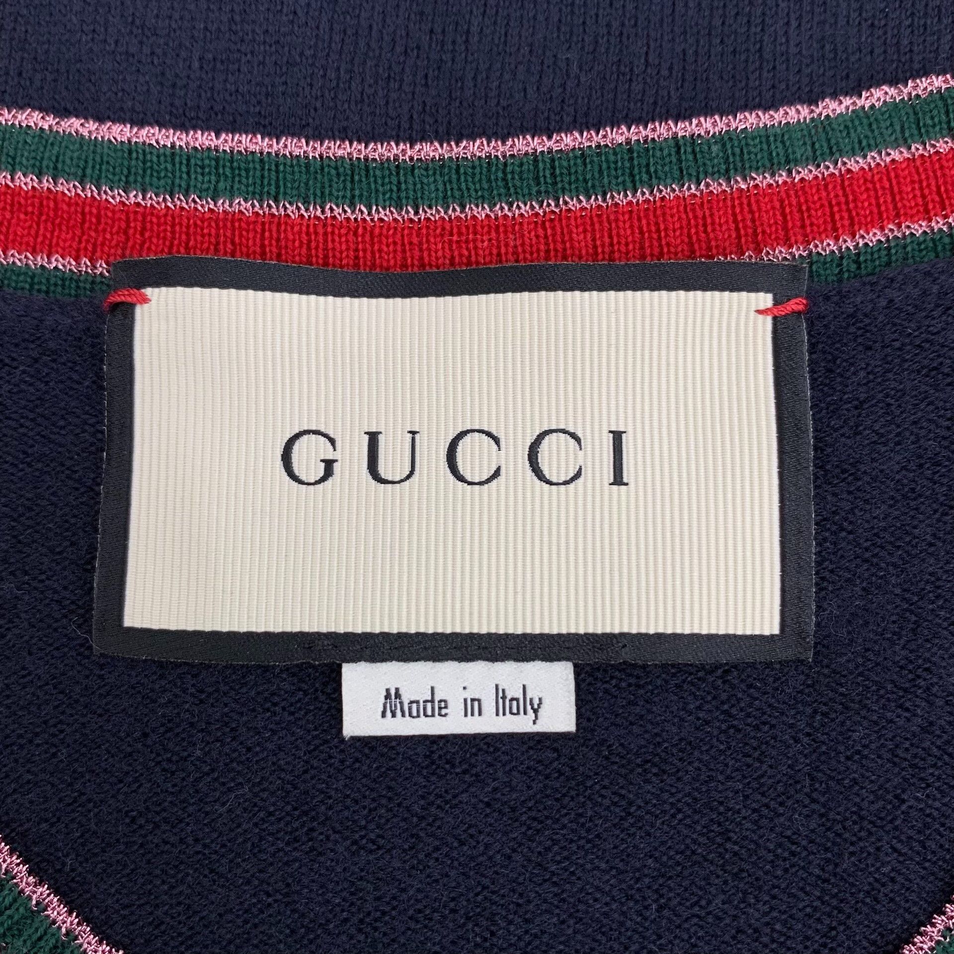 Gucci Gucci Web Stripe Knit Sweater L Size US L / EU 52-54 / 3 - 6 Thumbnail