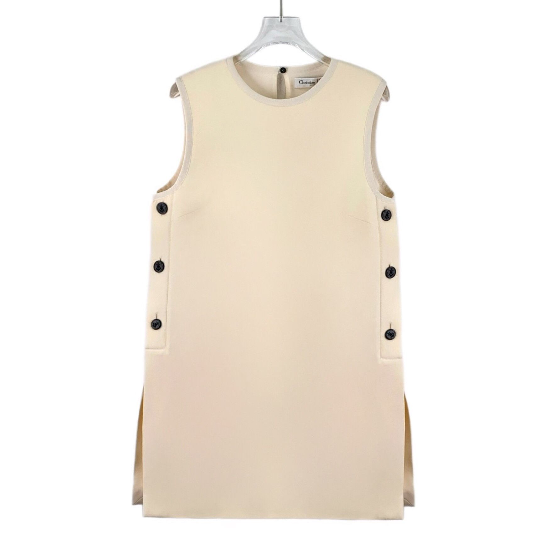 Dior Dior Button Decor Wool Silk Mini Dress FR 38 Size S / US 4 / IT 40 - 2 Thumbnail