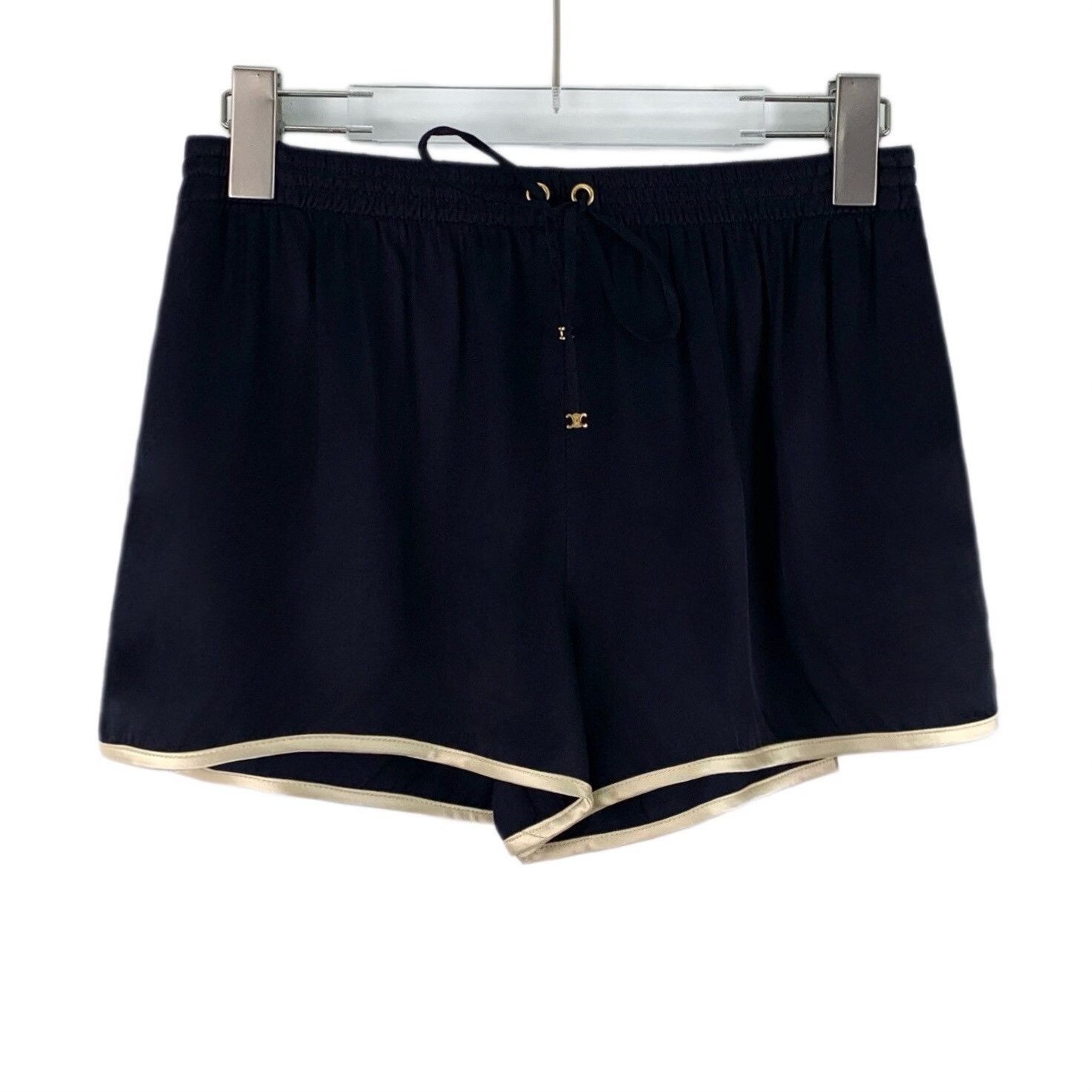 Celine Celine Trimmed Viscose Drawstring Shorts 34 Size 24" / US 00 / IT 34 - 2 Thumbnail