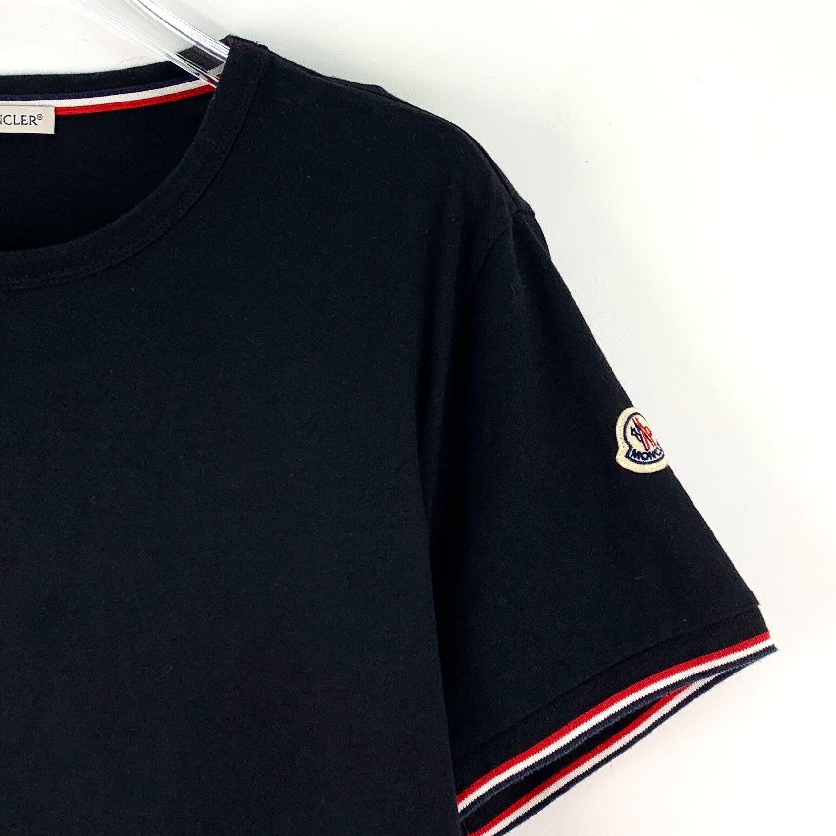 Moncler Moncler Tricolor Cuffs Logo T-Shirt L Size US L / EU 52-54 / 3 - 4 Thumbnail