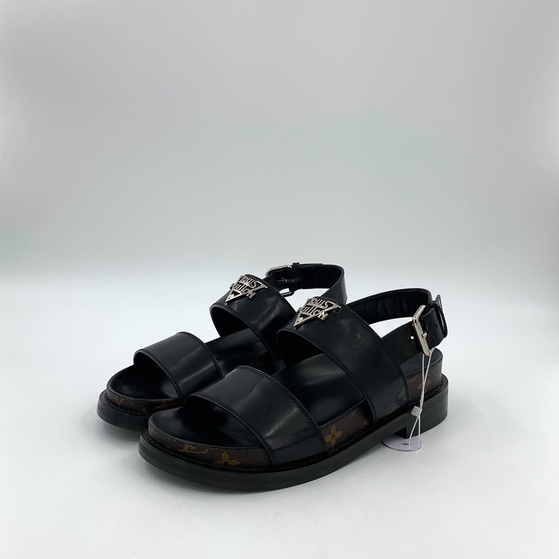 Louis Vuitton Louis Vuitton Crossroads Monogram Buckle Sandals 38 Size US 8 / IT 38 - 2 Thumbnail