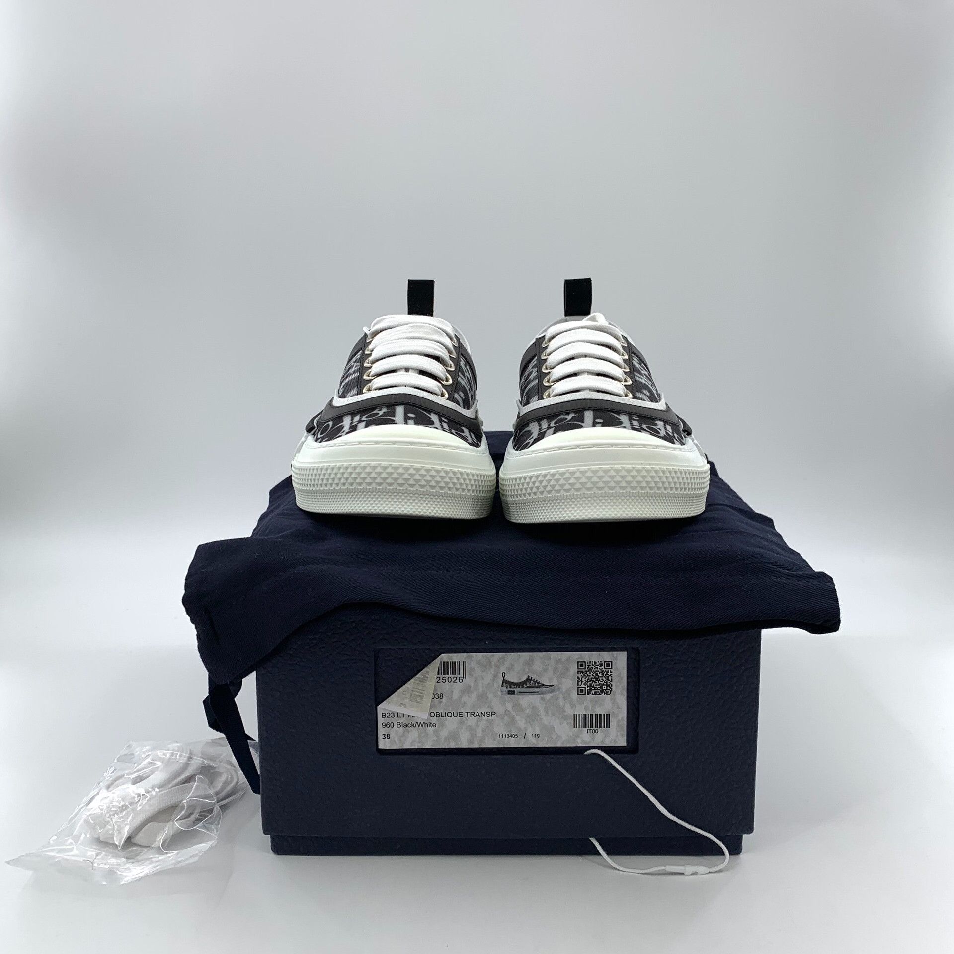 Dior Dior B23 Oblique Low-Top Sneakers 38 Size US 5.5 / EU 38 - 9 Thumbnail