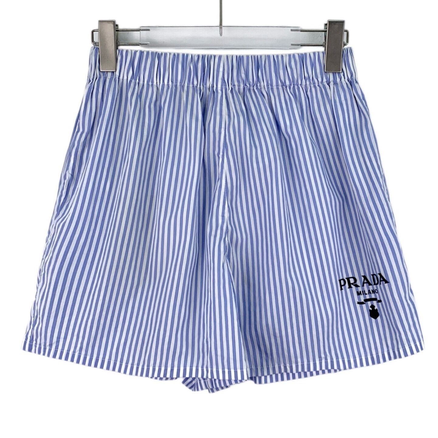 Prada Prada Striped Logo Embroidery Shorts IT 40 Size 27" / US 4 / IT 40 - 2 Thumbnail
