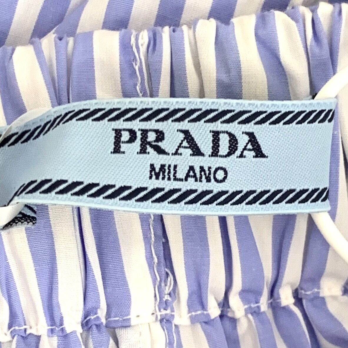 Prada Prada Striped Logo Embroidery Shorts IT 40 Size 27" / US 4 / IT 40 - 7 Thumbnail