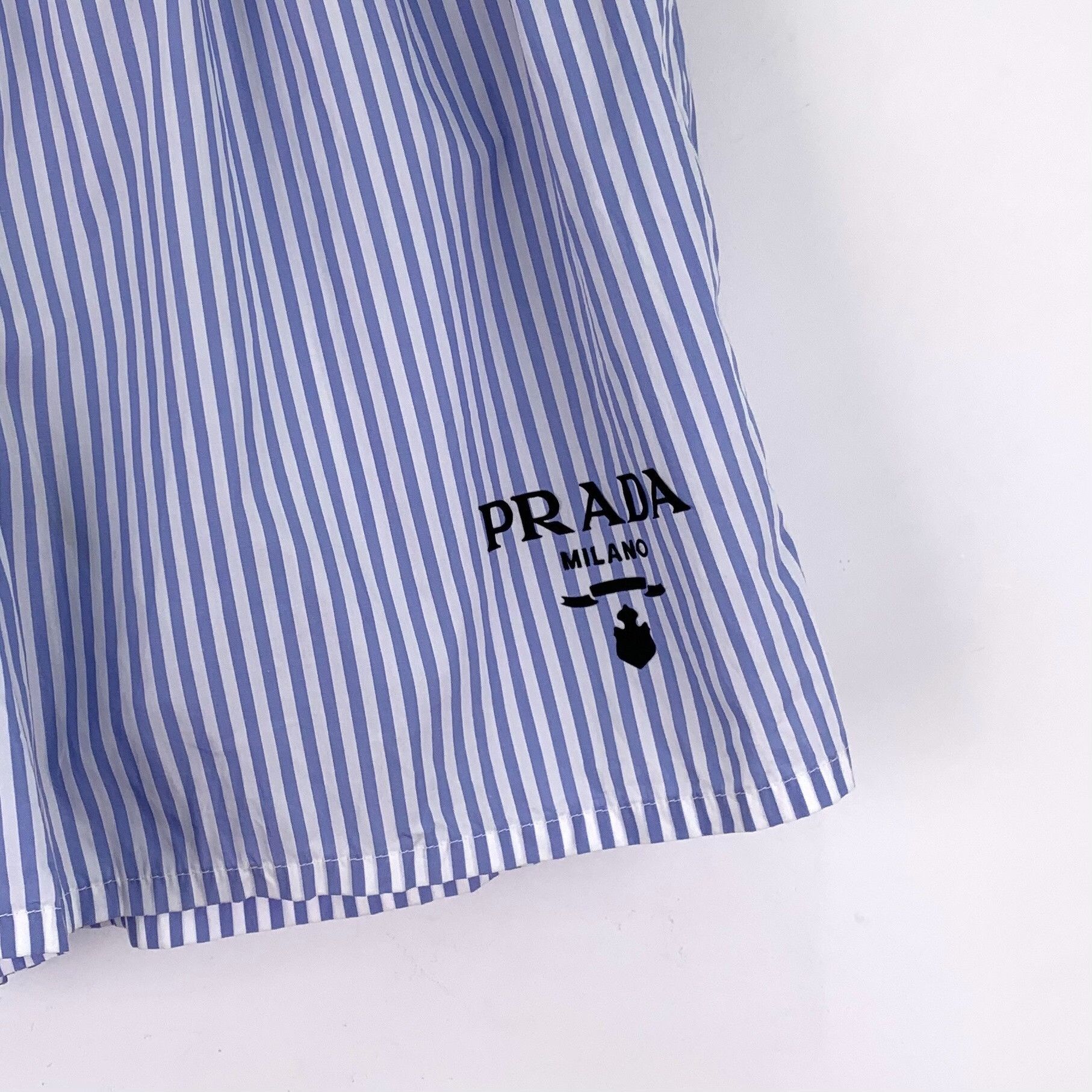 Prada Prada Striped Logo Embroidery Shorts IT 40 Size 27" / US 4 / IT 40 - 5 Thumbnail