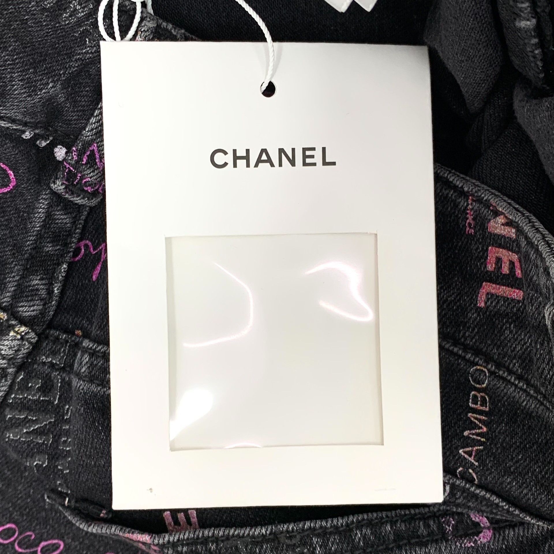 Chanel Chanel Logo Graffiti Print Denim Jeans 36 Size 26" / US 2 / IT 38 - 10 Thumbnail