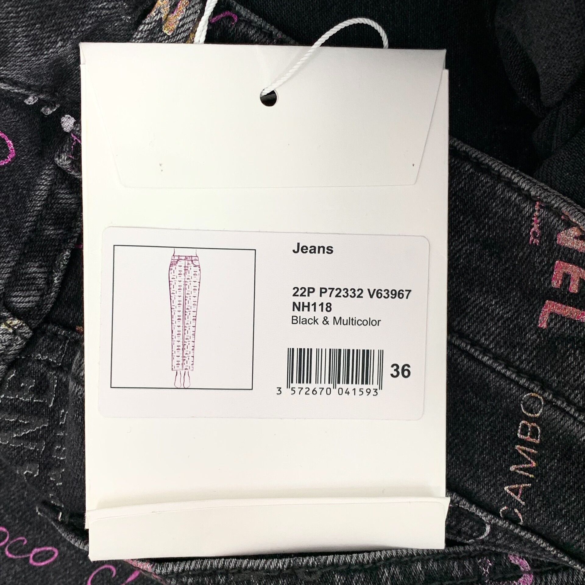 Chanel Chanel Logo Graffiti Print Denim Jeans 36 Size 26" / US 2 / IT 38 - 9 Thumbnail