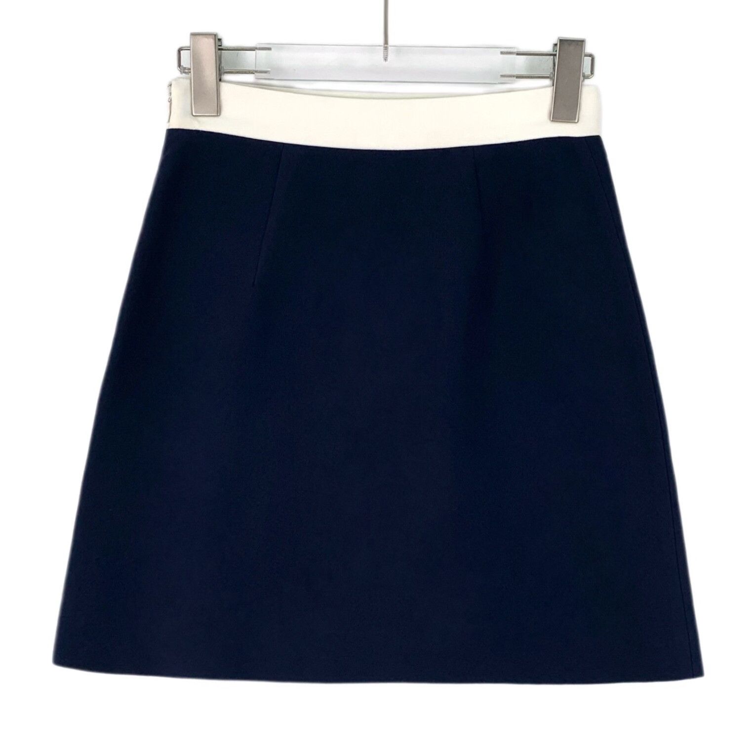 Miu Miu Miu Miu Bow Detail Cotton Mini Skirt 38 Size 26" / US 2 / IT 38 - 3 Thumbnail
