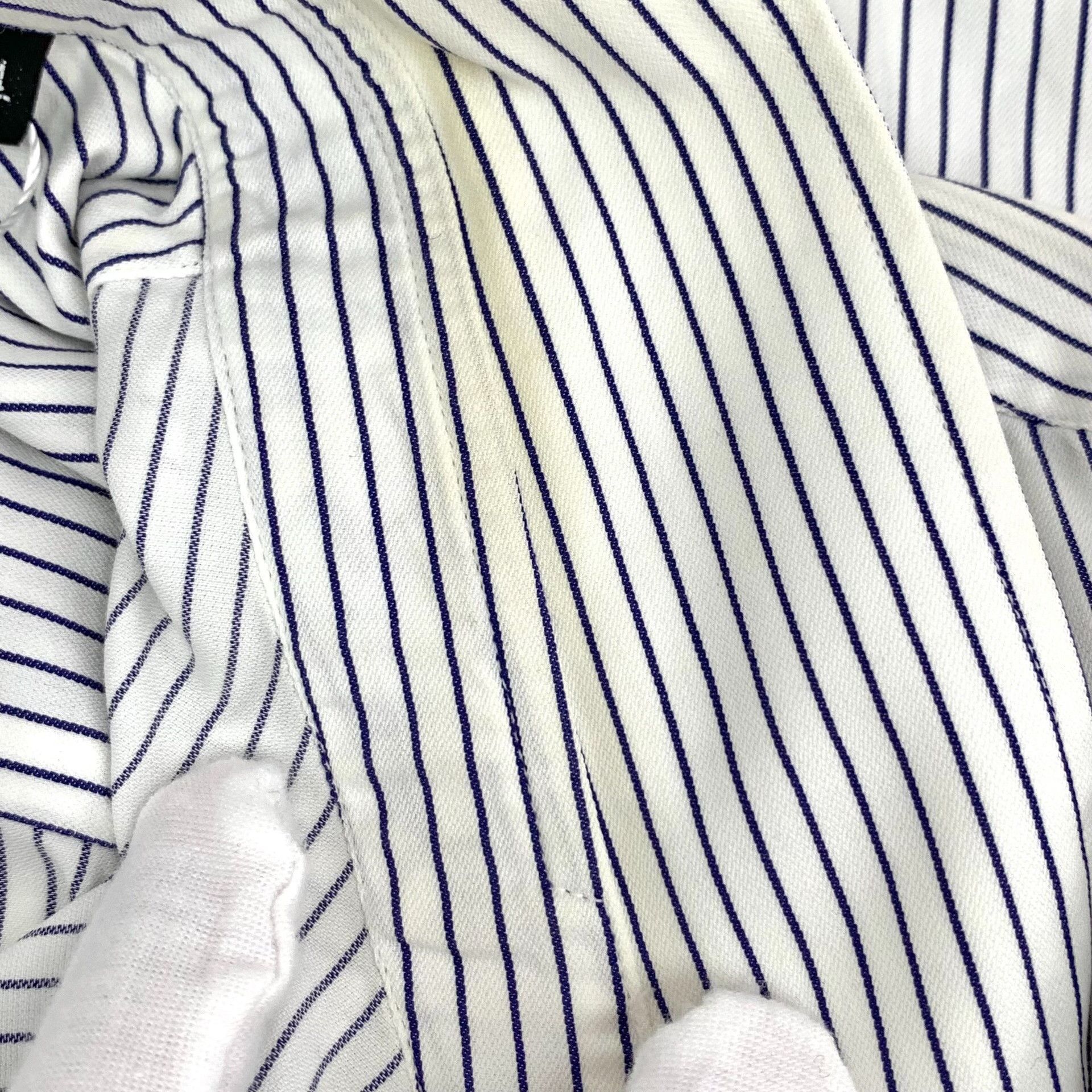 Emporio Armani Emporio Armani Striped Cotton Shirt L Size US L / EU 52-54 / 3 - 10 Thumbnail