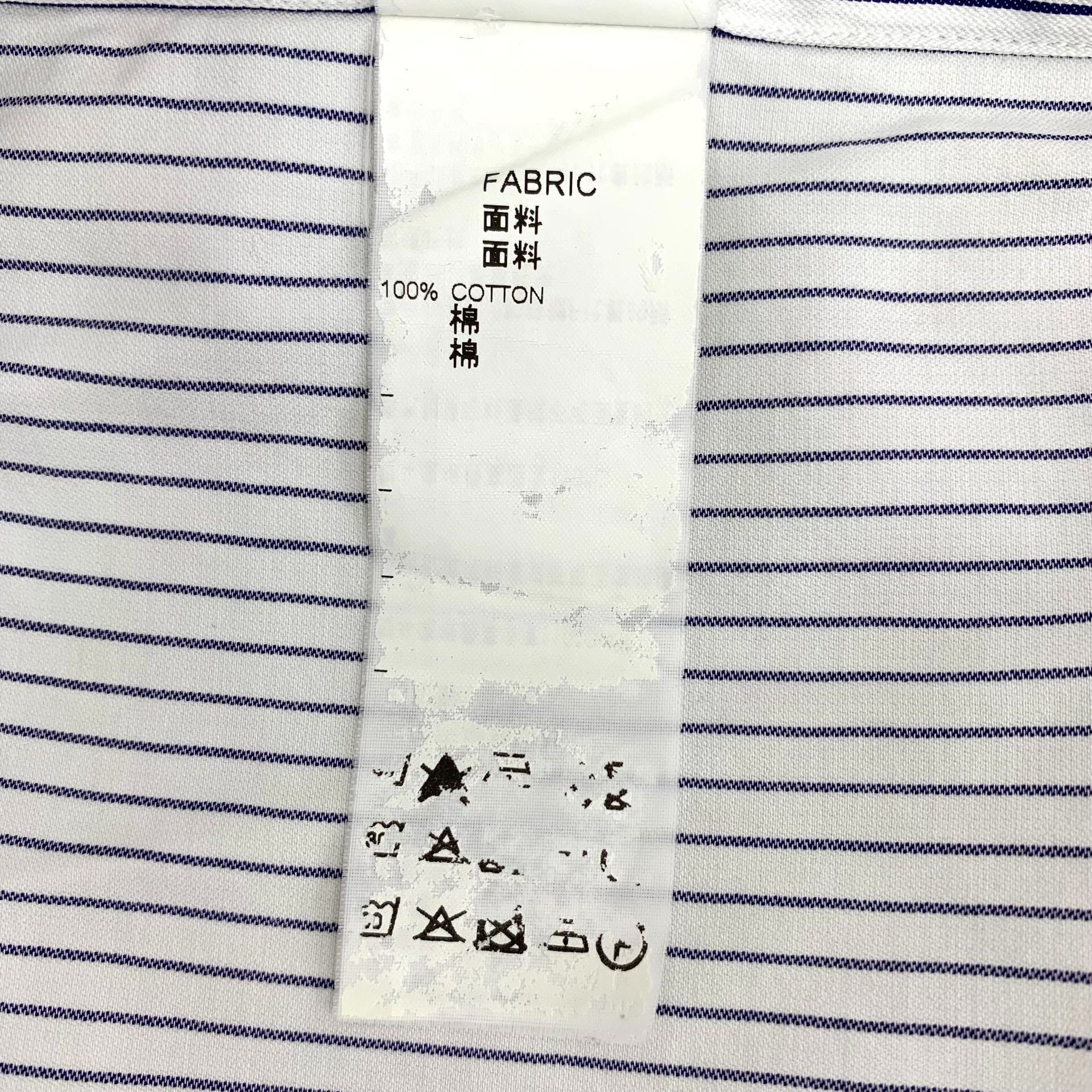 Emporio Armani Emporio Armani Striped Cotton Shirt L Size US L / EU 52-54 / 3 - 8 Thumbnail