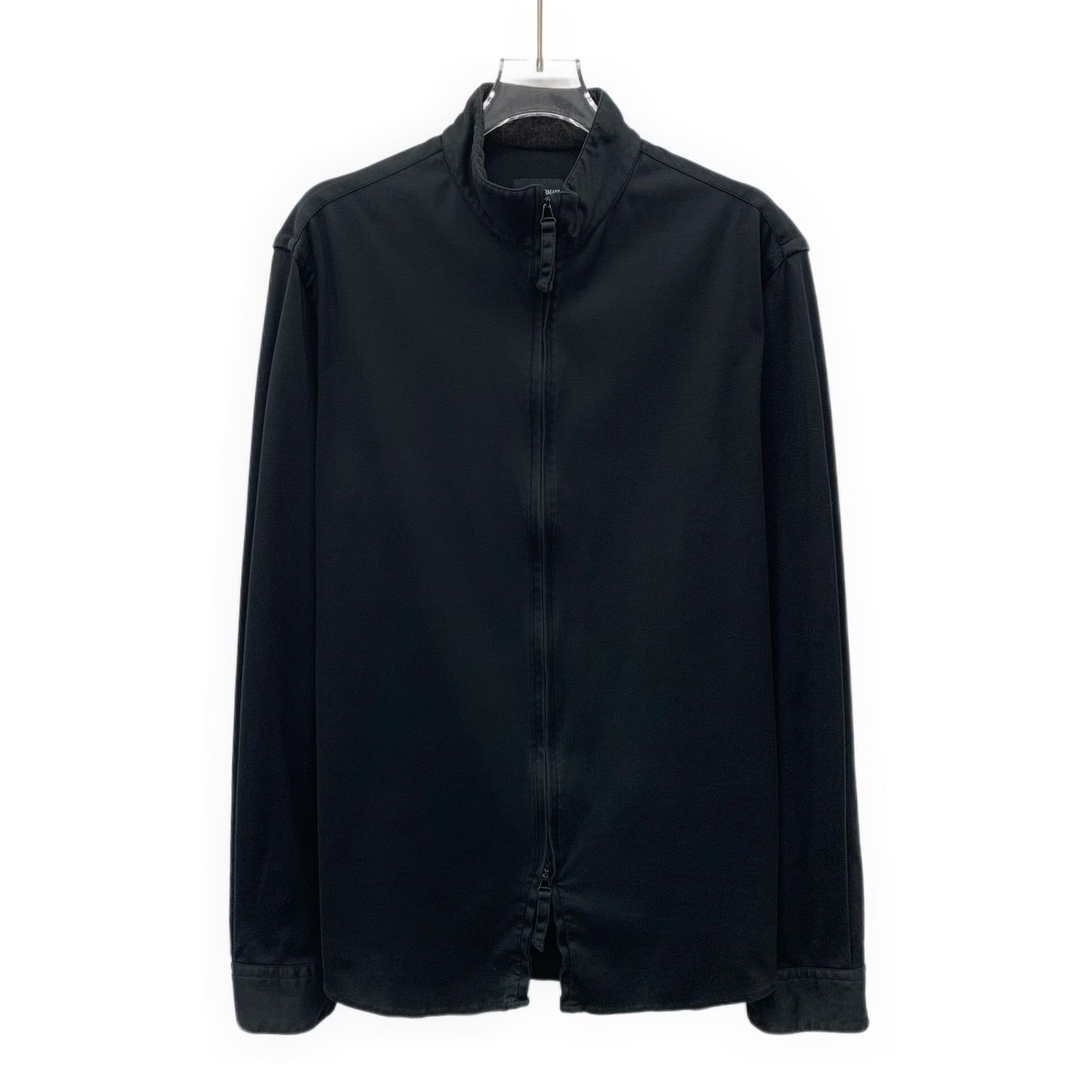 Giorgio Armani Giorgio Armani Black Zip-Up Stand Collar Jacket L Size US L / EU 52-54 / 3 - 2 Thumbnail