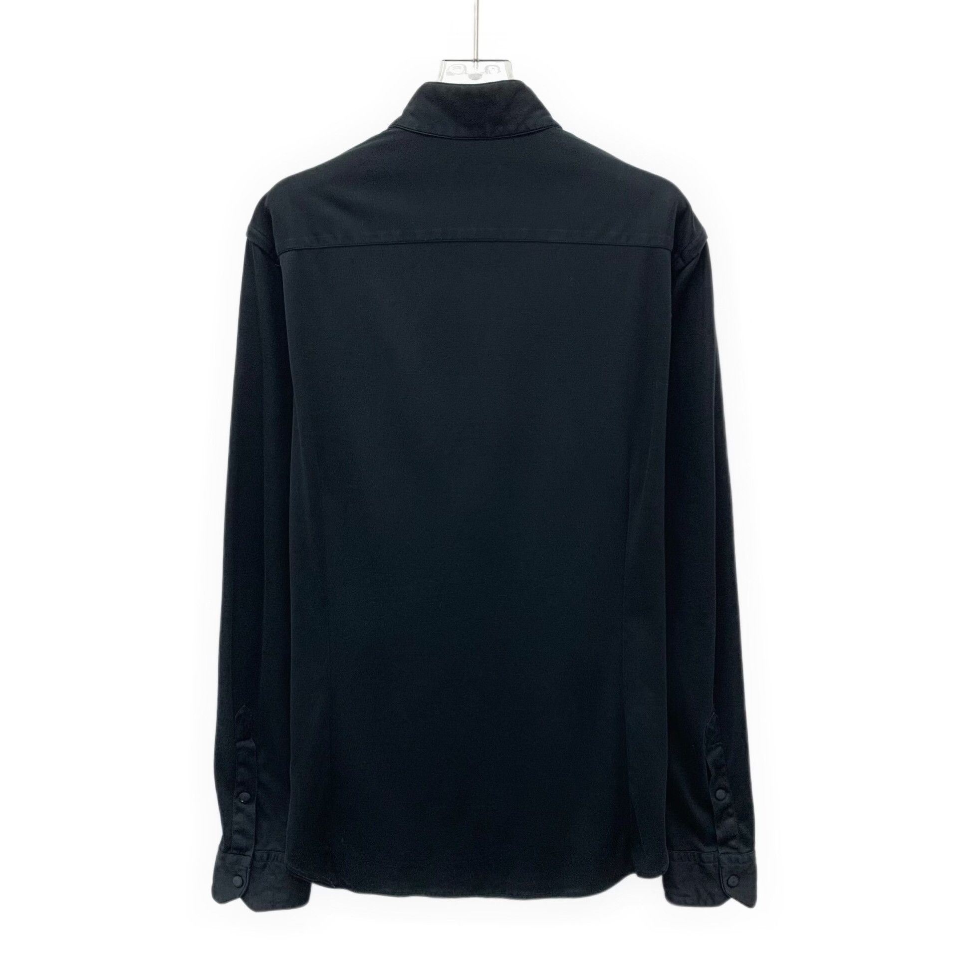 Giorgio Armani Giorgio Armani Black Zip-Up Stand Collar Jacket L Size US L / EU 52-54 / 3 - 3 Thumbnail
